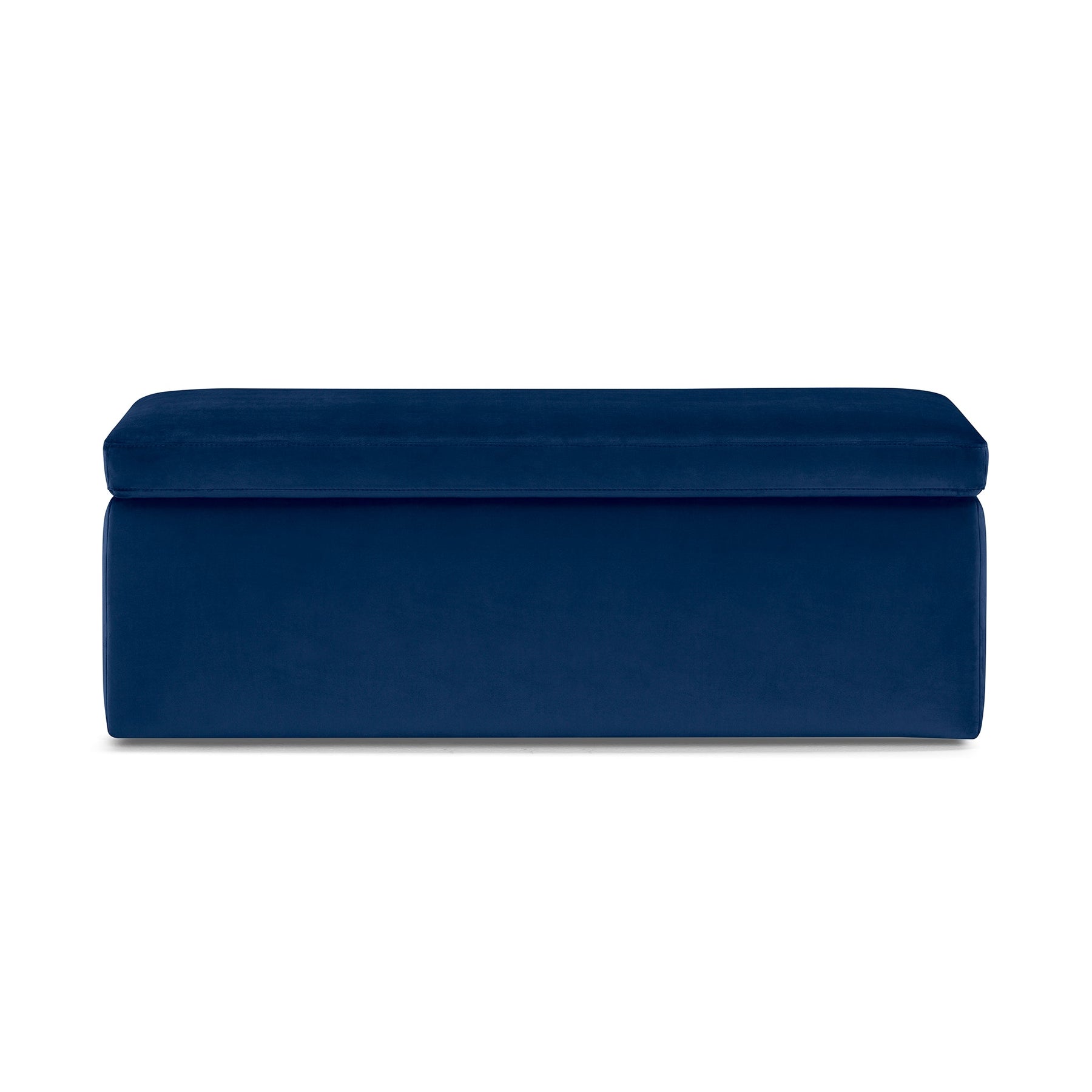 Panca Contenitore Made in Italy in Velluto Blu - VIANA