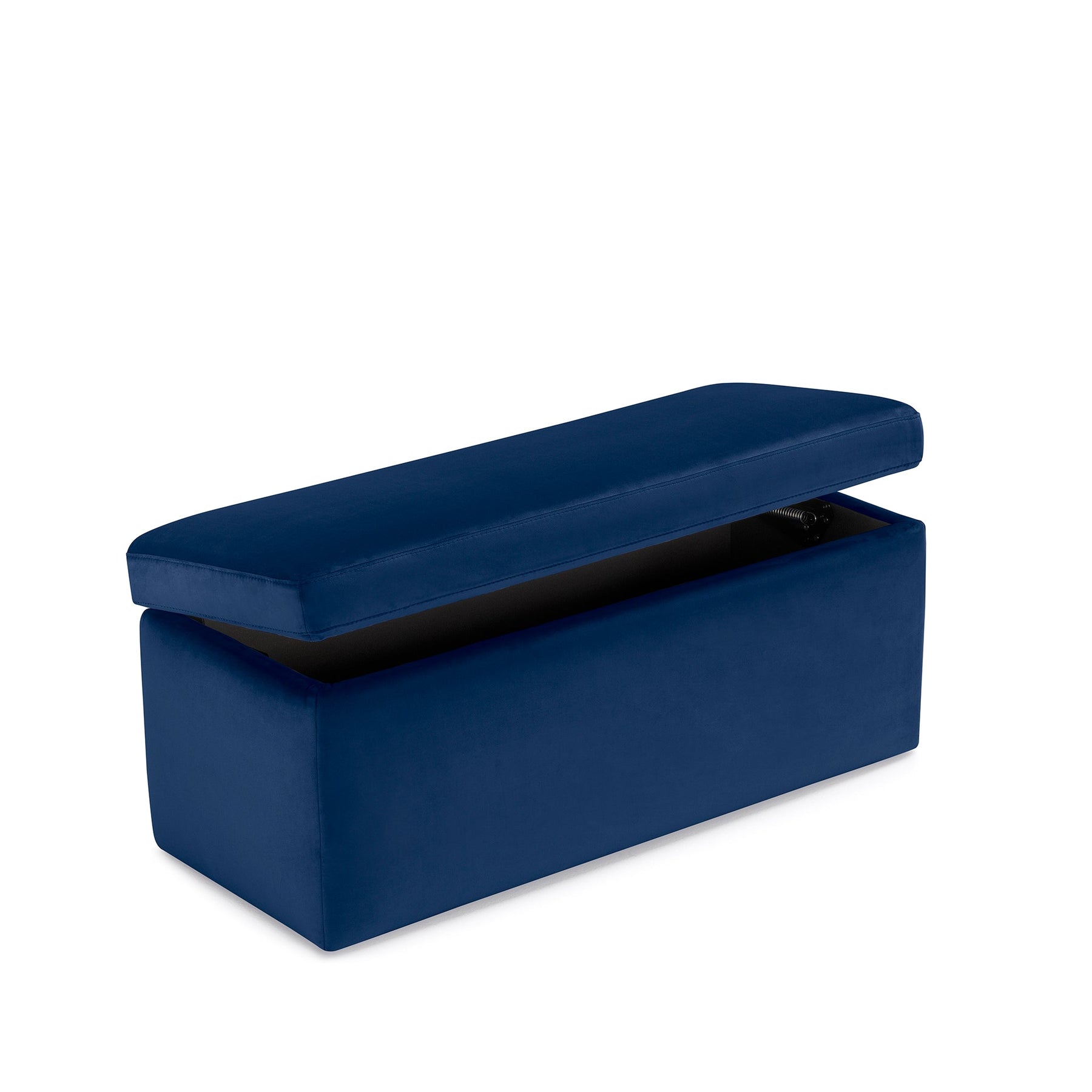 Panca Contenitore Made in Italy in Velluto Blu - VIANA