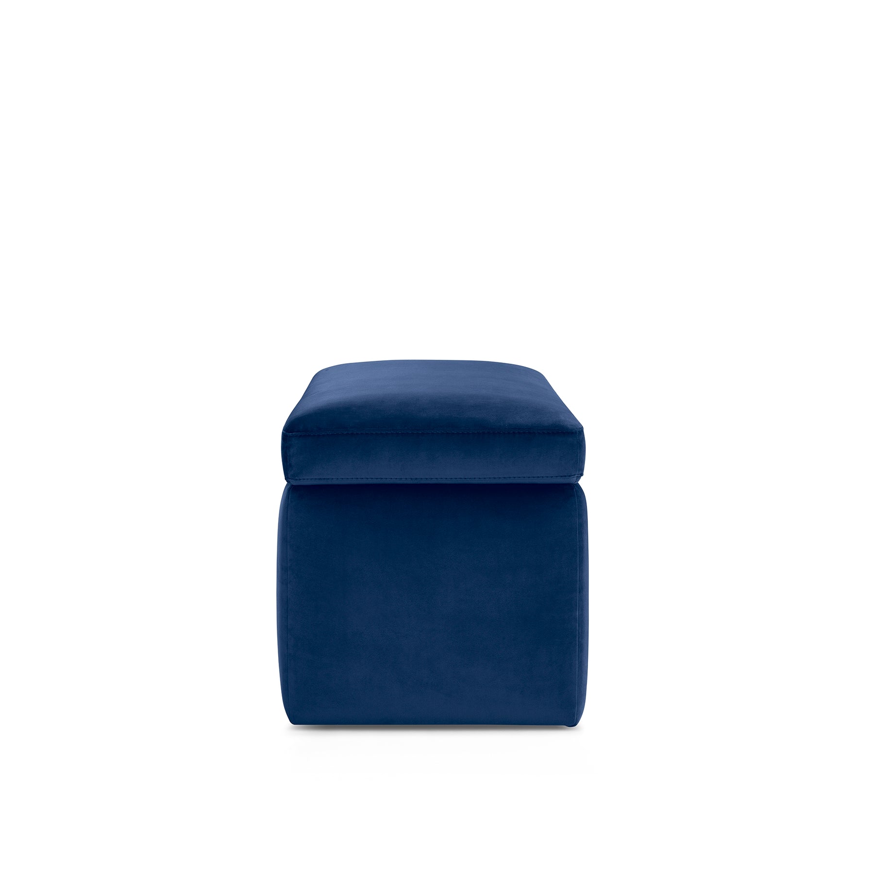 Panca Contenitore Made in Italy in Velluto Blu - VIANA