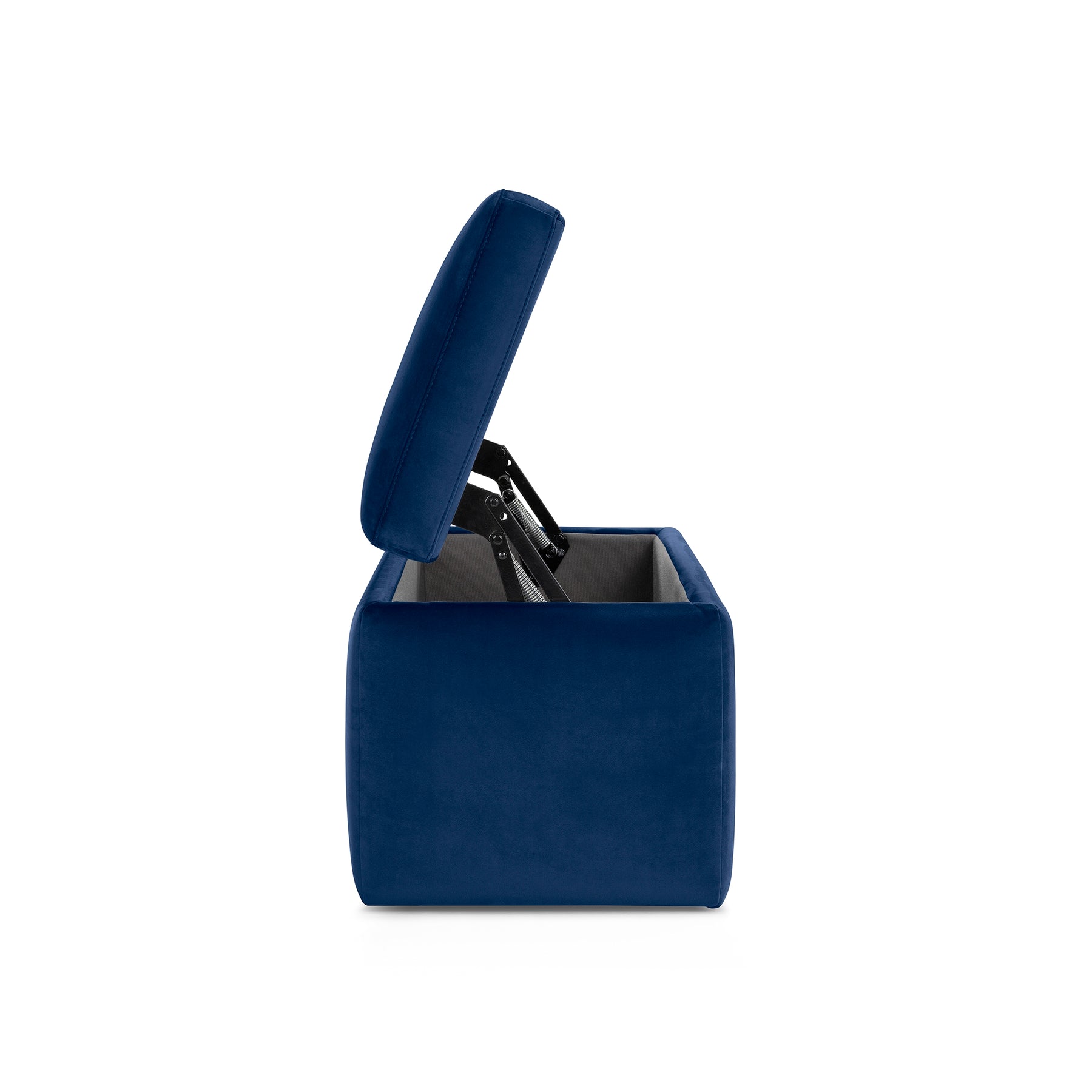 Panca Contenitore Made in Italy in Velluto Blu - VIANA