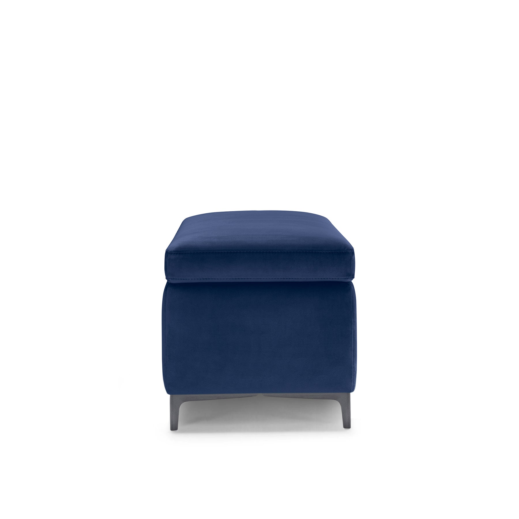 Panca Contenitore Made in Italy in Velluto Blu - AVIGLIANA 110x50 cm