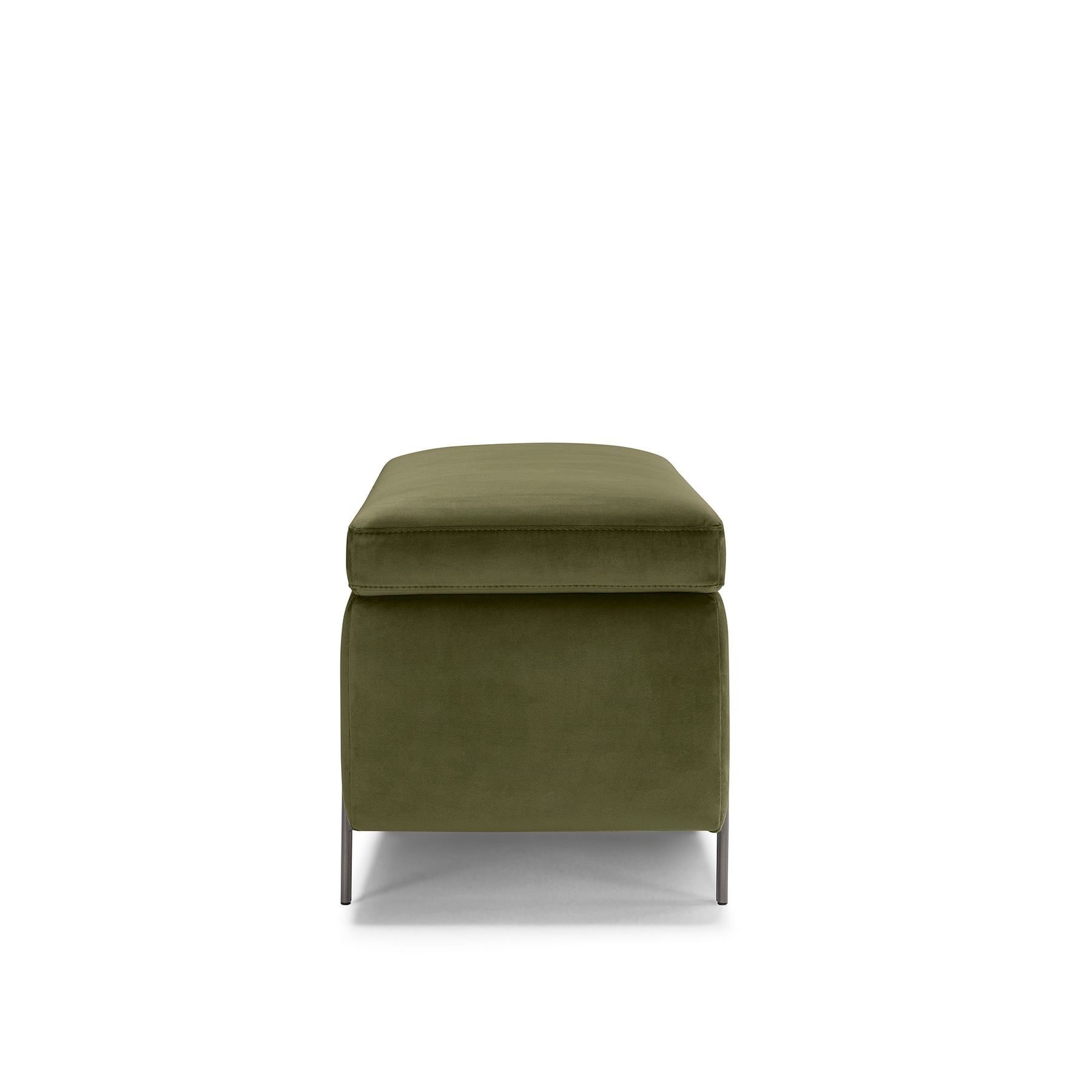 Panca Contenitore Made in Italy in Velluto Verde - SARDORELLA 110x45 cm