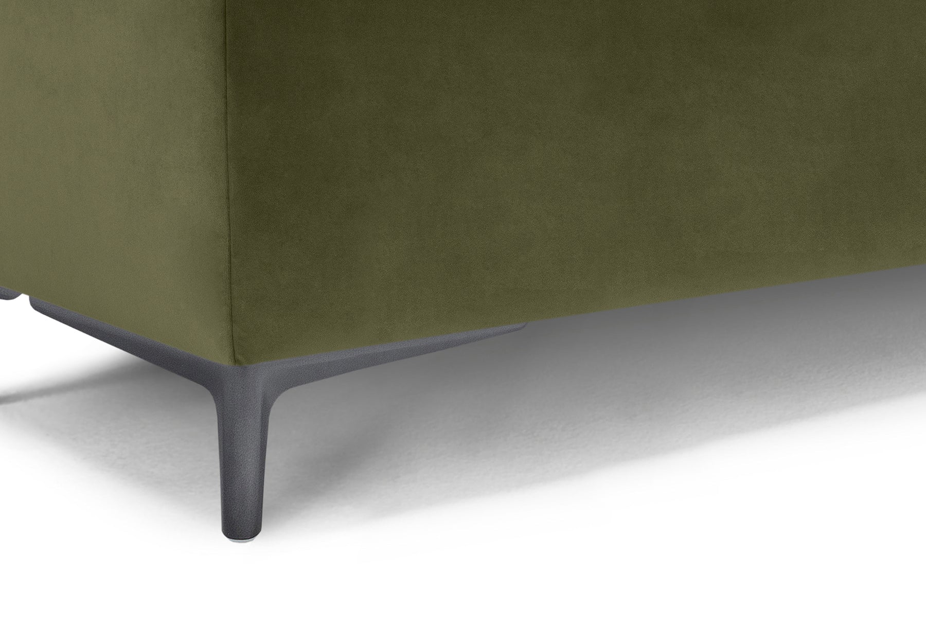 Panca Contenitore Made in Italy Trapuntata in Velluto Verde - CORBARA 110x50 cm