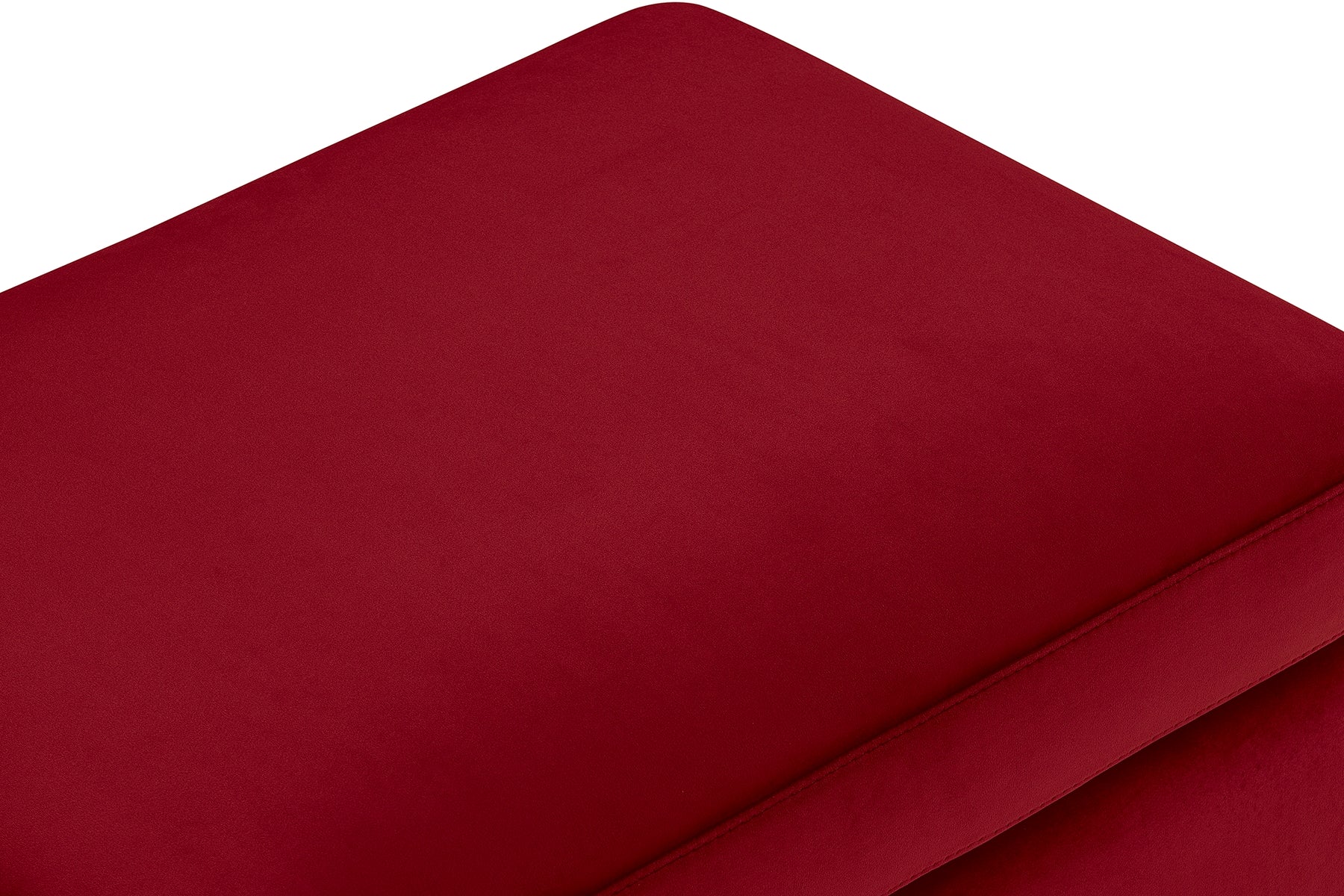Pouf Contenitore Made in Italy in Velluto Bordeaux - VULGANO