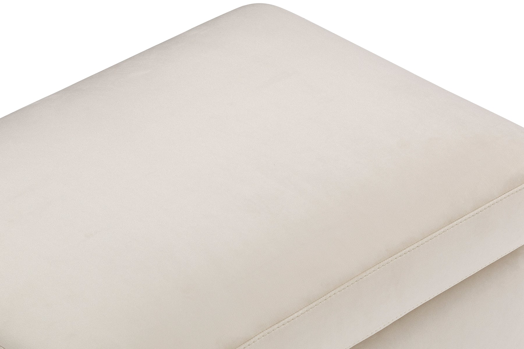 Pouf Contenitore Made in Italy in Velluto Beige - VULGANO