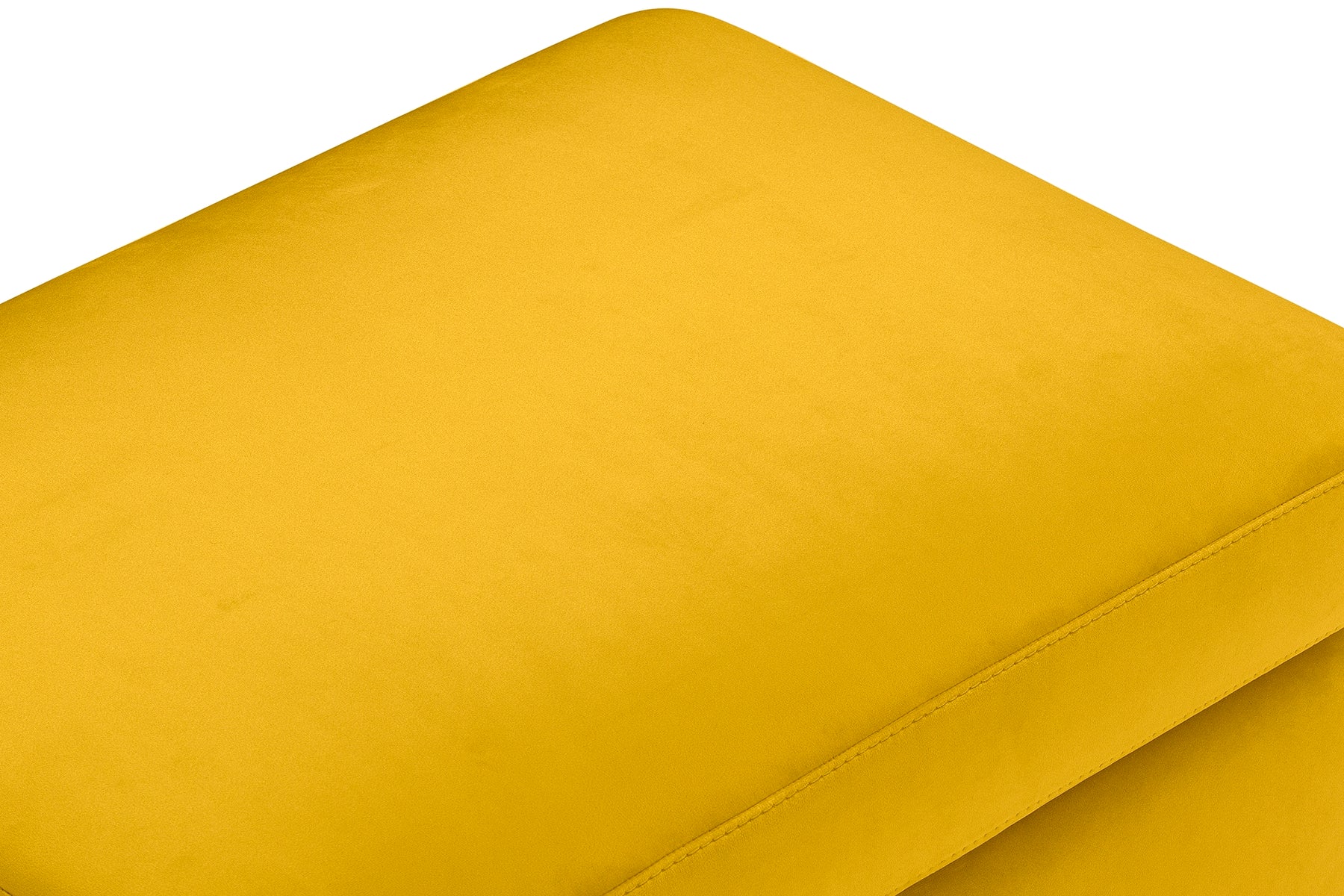 Pouf Contenitore Made in Italy in Velluto Giallo - VULGANO