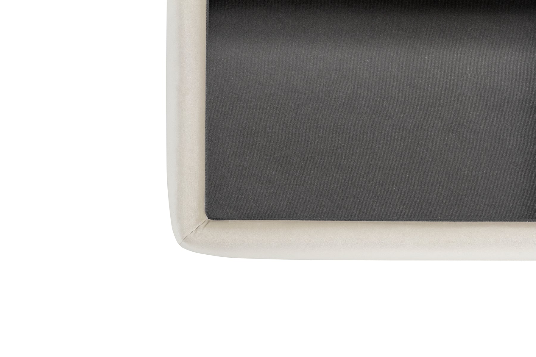 Pouf Contenitore Made in Italy in Velluto Beige - VULGANO