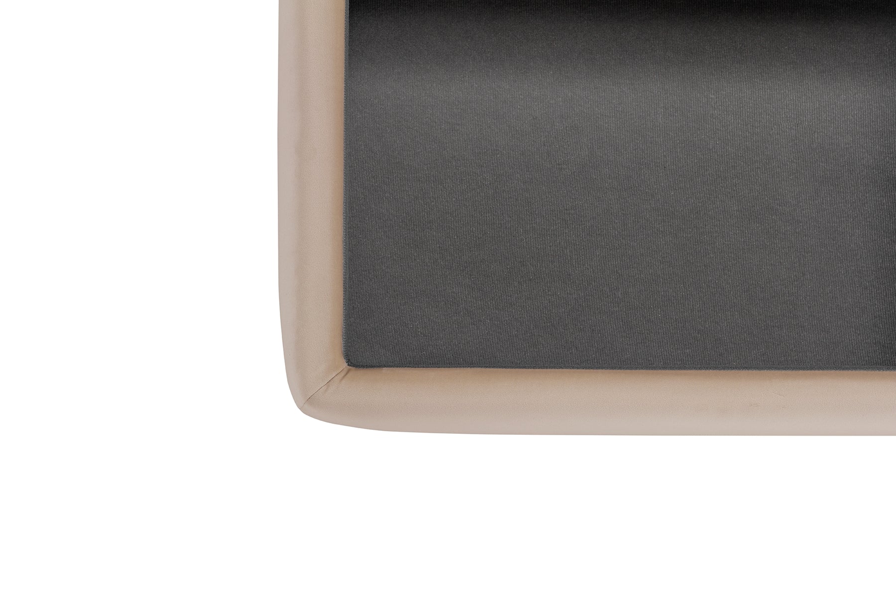 Pouf Contenitore Made in Italy in Velluto Camel - VULGANO