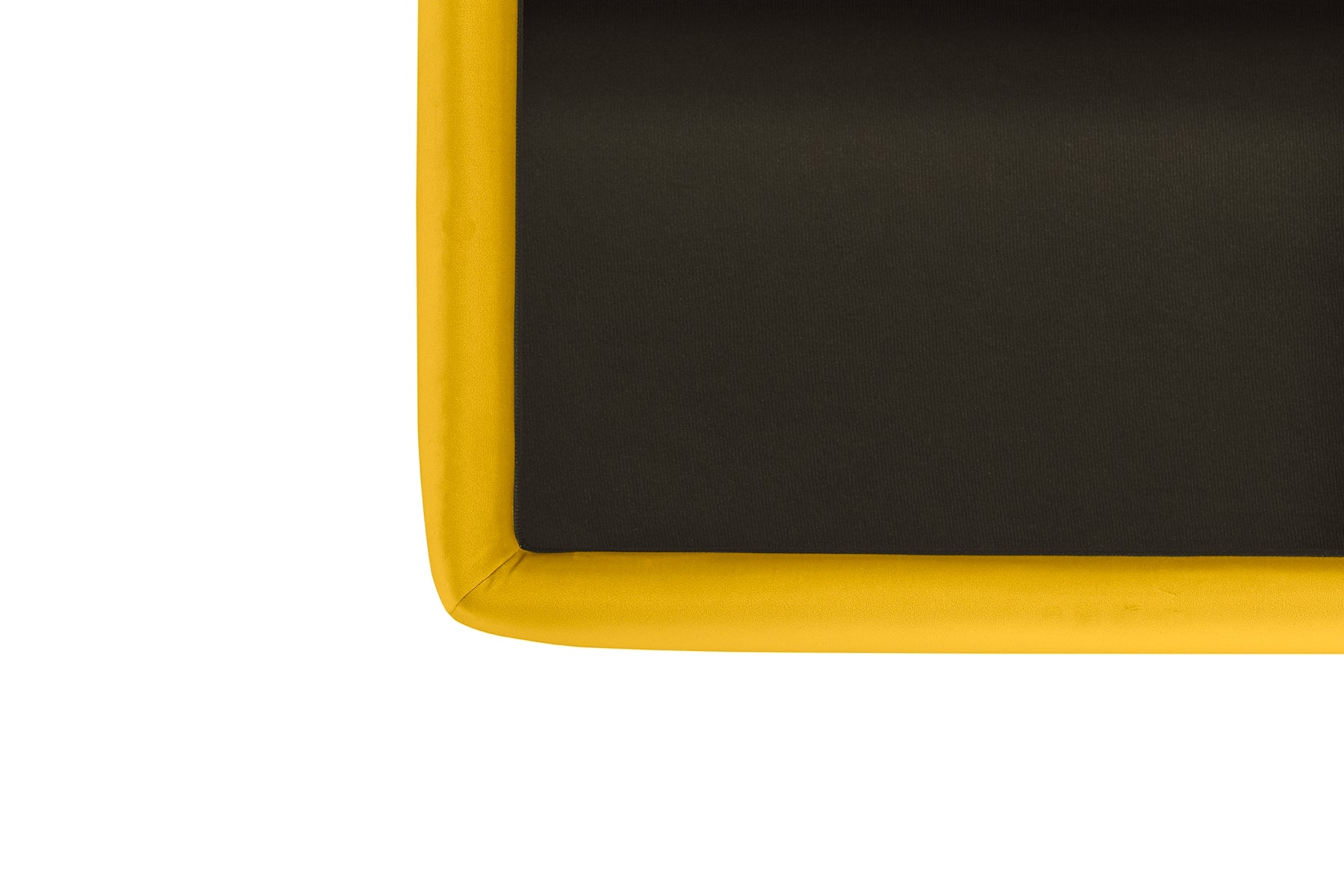 Pouf Contenitore Made in Italy in Velluto Giallo - VULGANO
