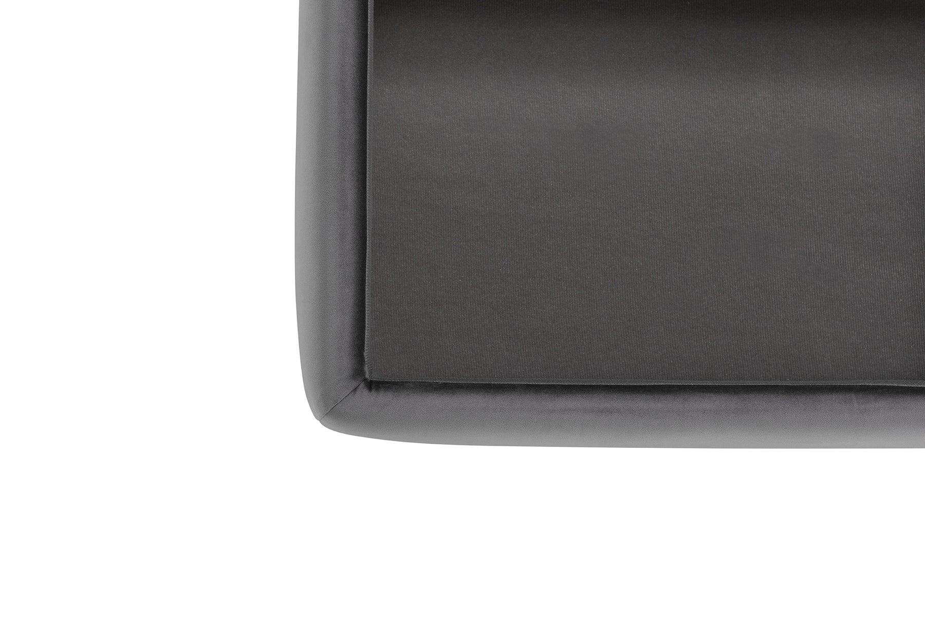 Pouf Contenitore Made in Italy in Velluto Grigio - VULGANO