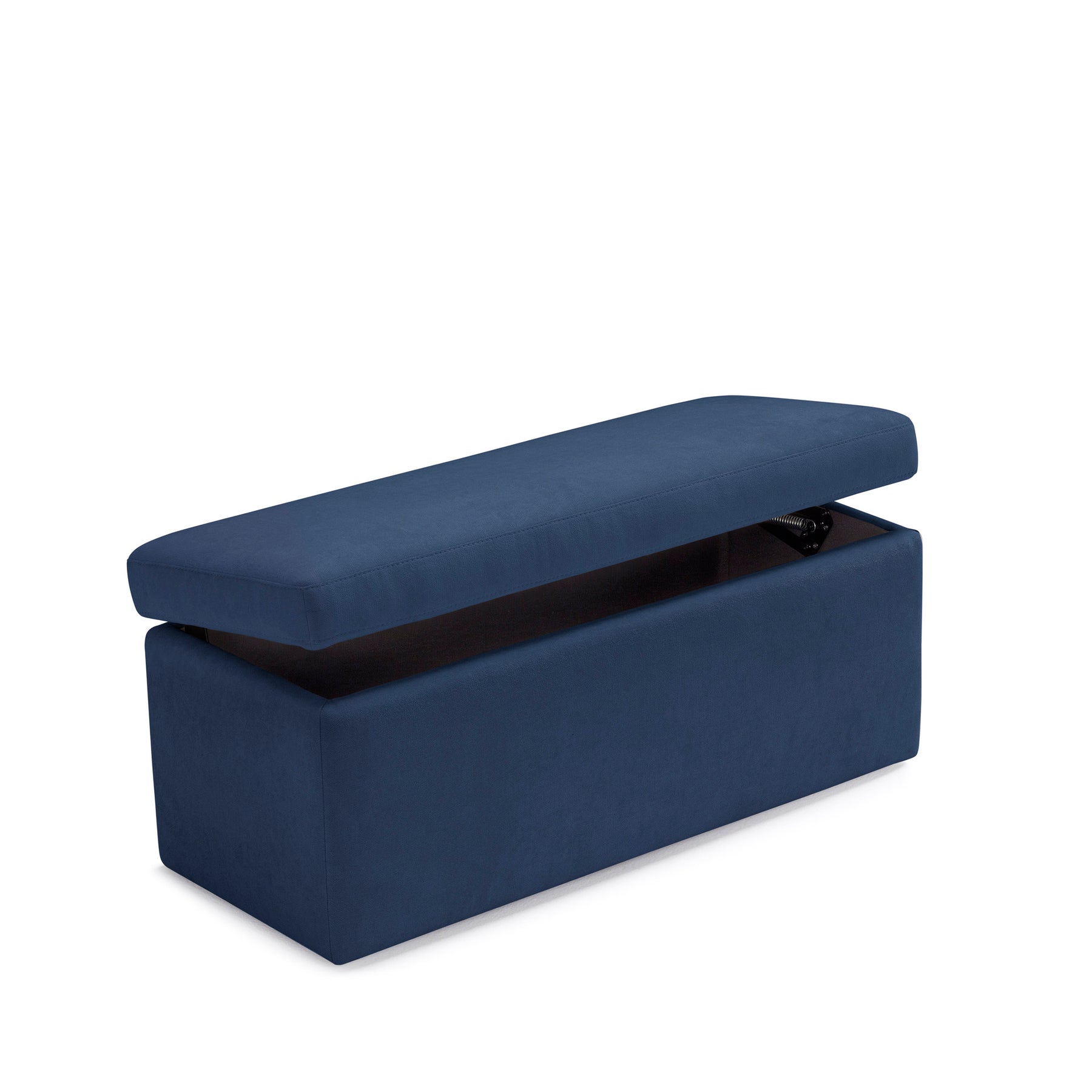 Panca Contenitore Made in Italy in Tessuto Cinigliato Blu - VIANA
