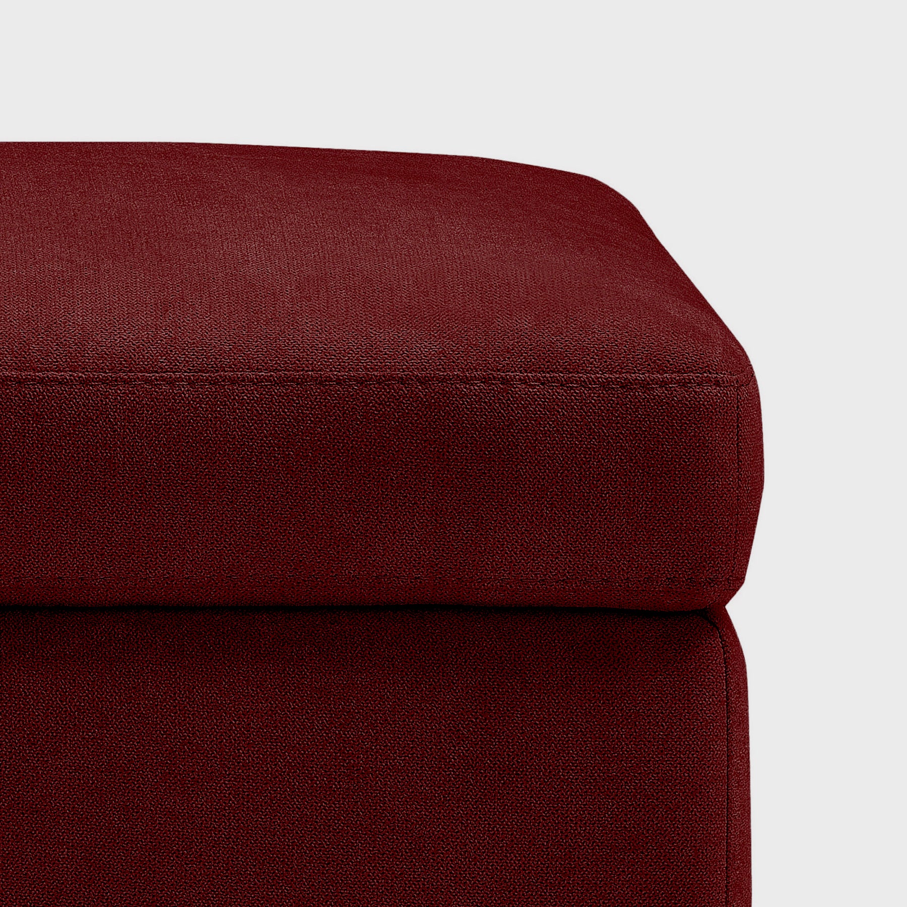 Panca Contenitore Made in Italy in Tessuto Cinigliato Bordeaux - SARDORELLA 110x45 cm