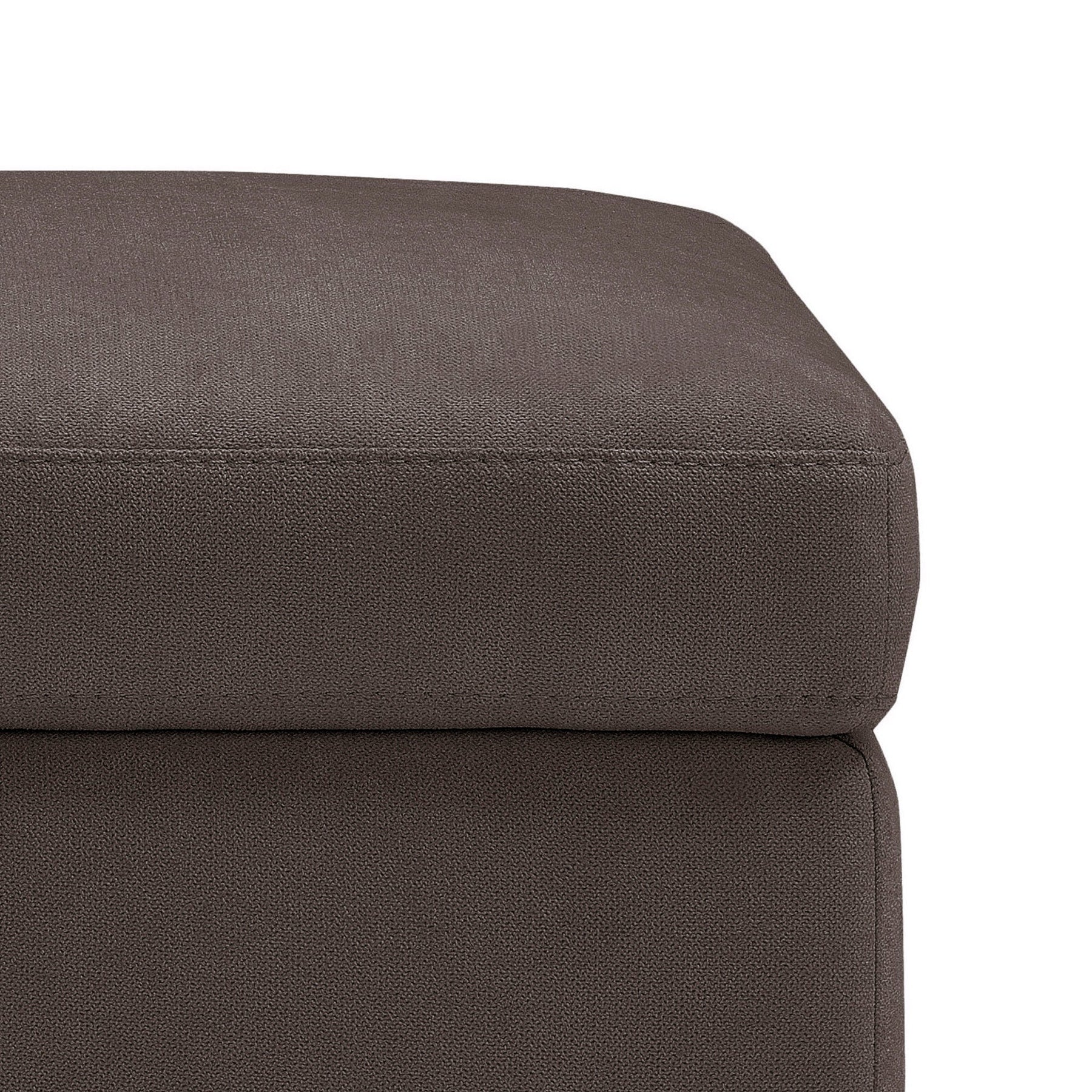 Pouf Contenitore Made in Italy in Tessuto Cinigliato marrone - VULGANO