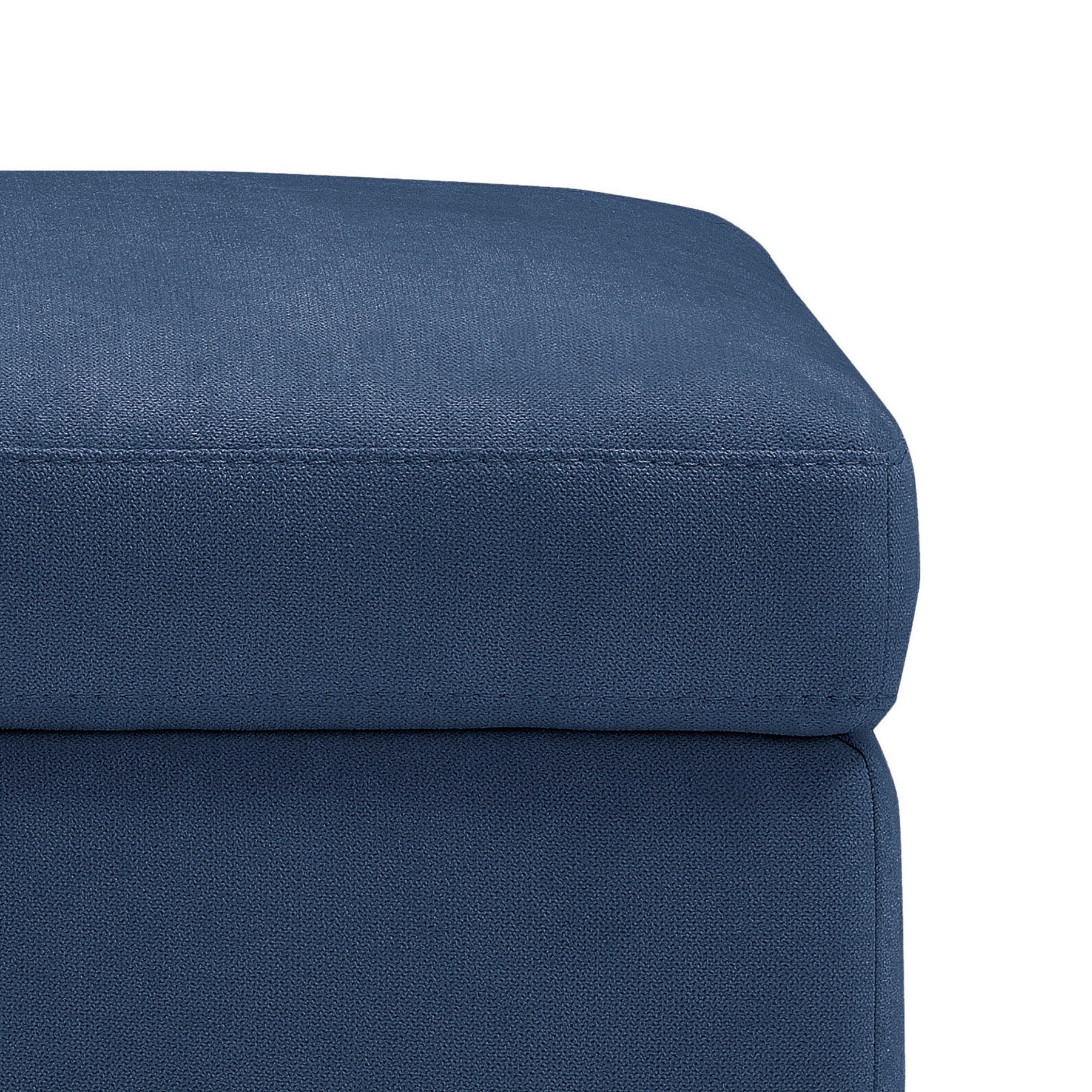 Panca Contenitore Made in Italy in Tessuto Cinigliato Blu - VIANA
