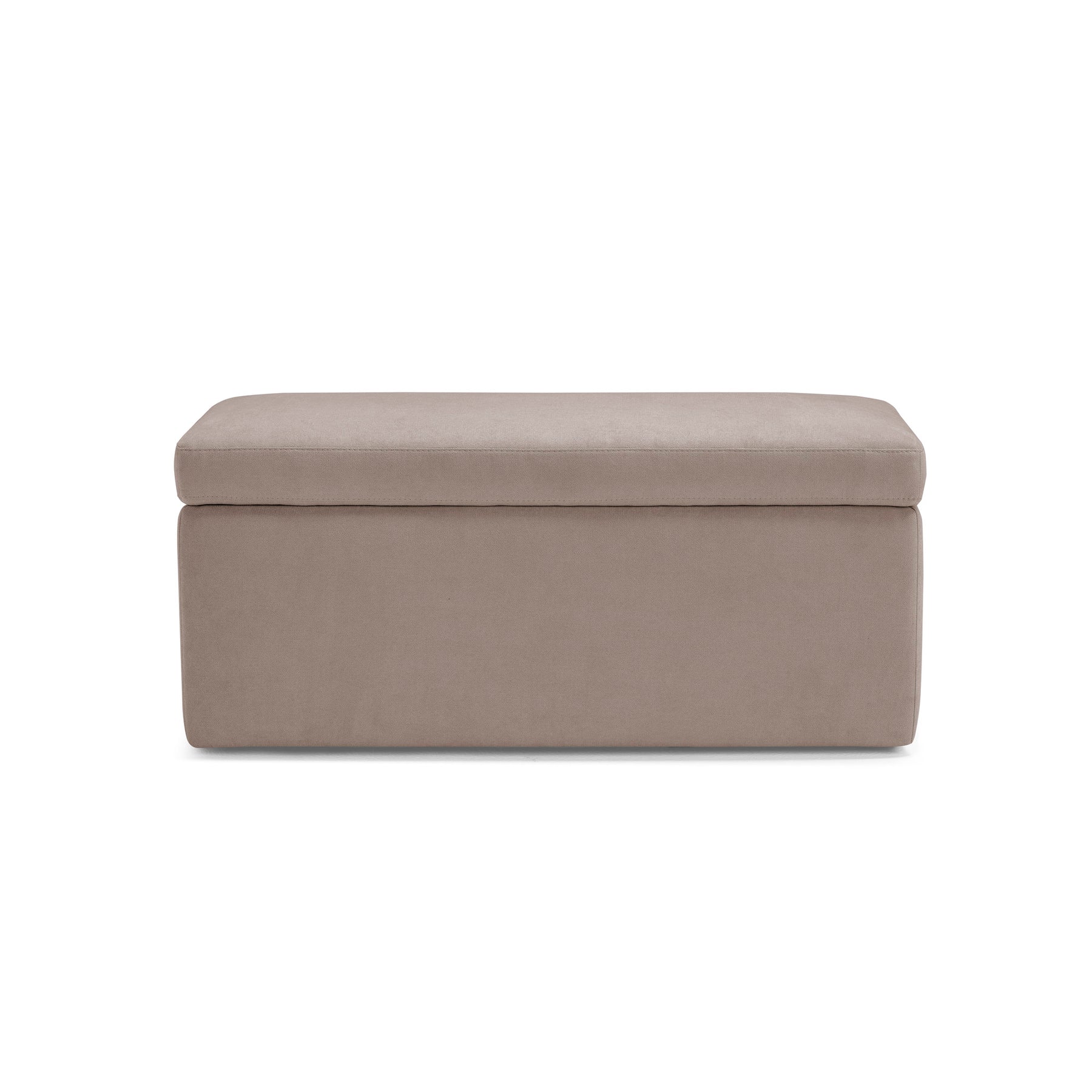 Panca Contenitore Made in Italy in Tessuto Cinigliato Camel - VIANA