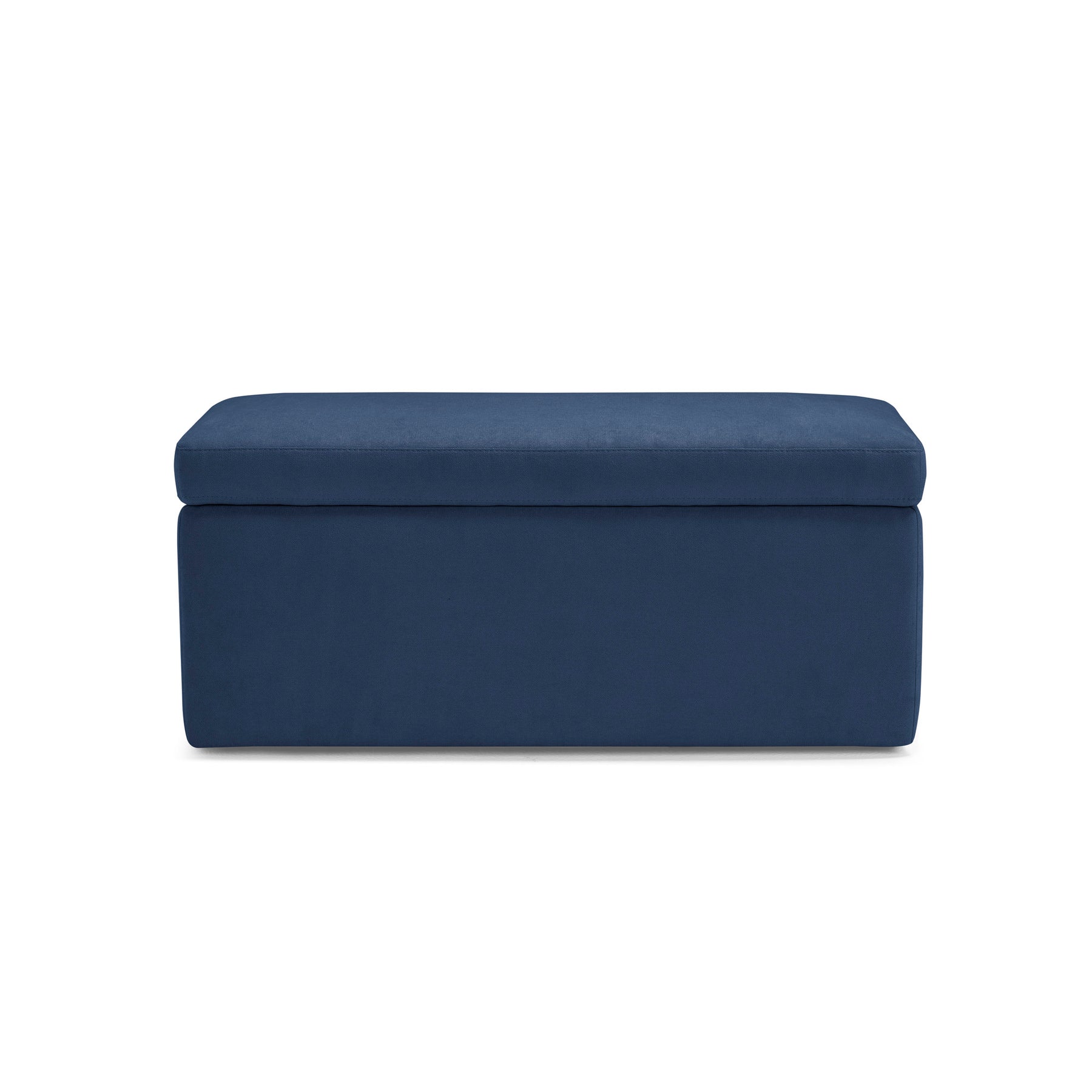 Panca Contenitore Made in Italy in Tessuto Cinigliato Blu - VIANA