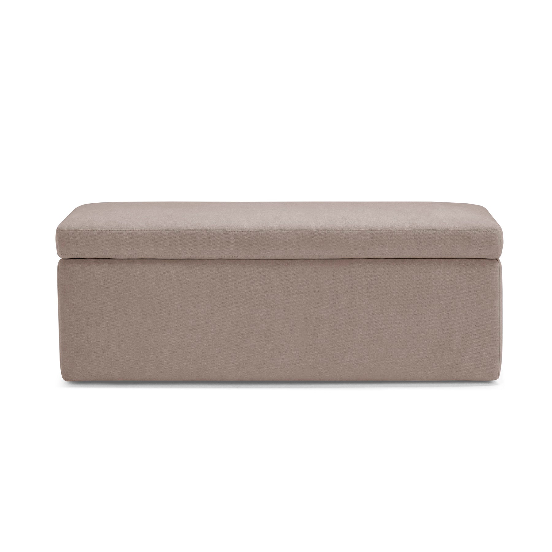 Panca Contenitore Made in Italy in Tessuto Cinigliato Camel - VIANA