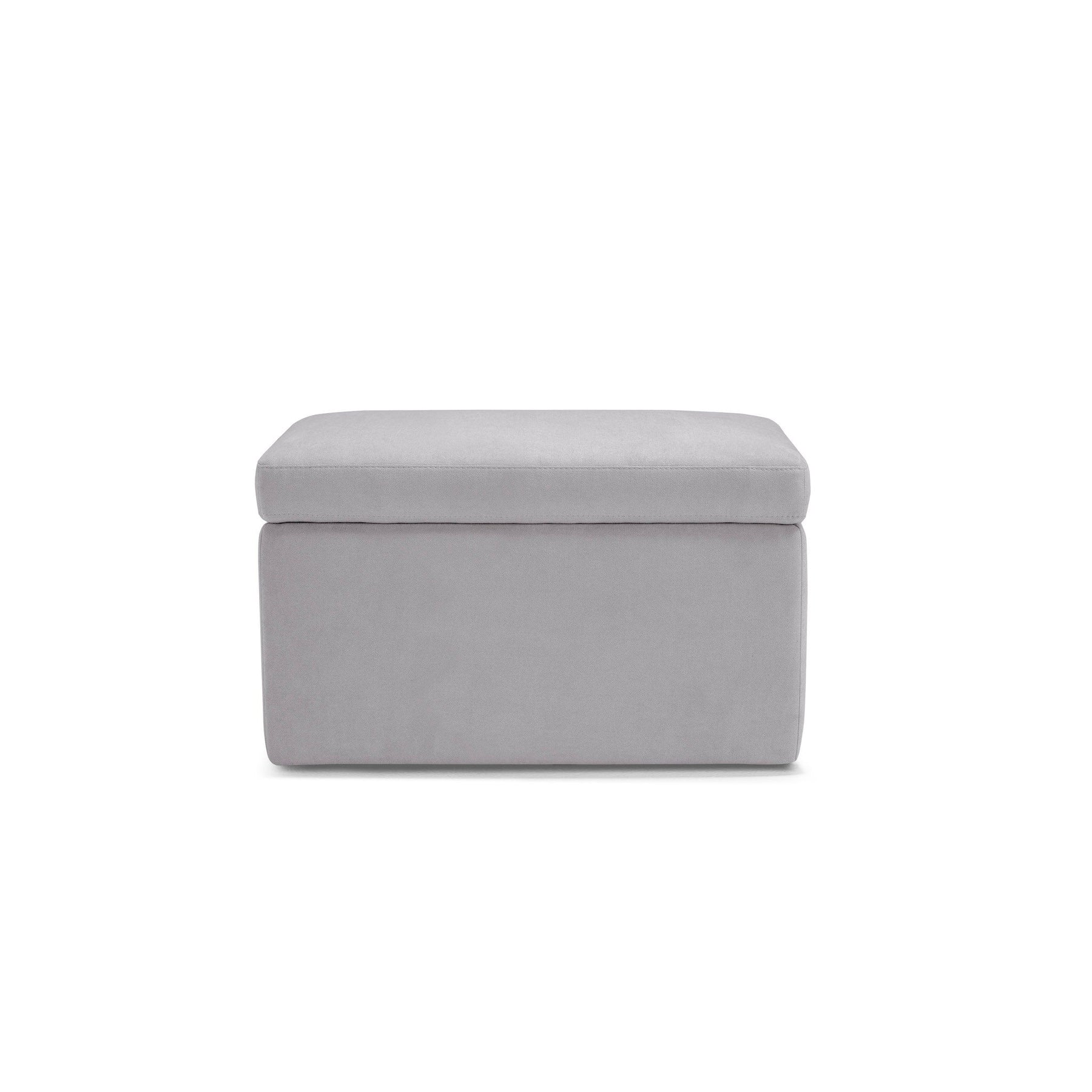 Panca Contenitore Made in Italy in Tessuto Cinigliato Grigio Chiaro - VIANA