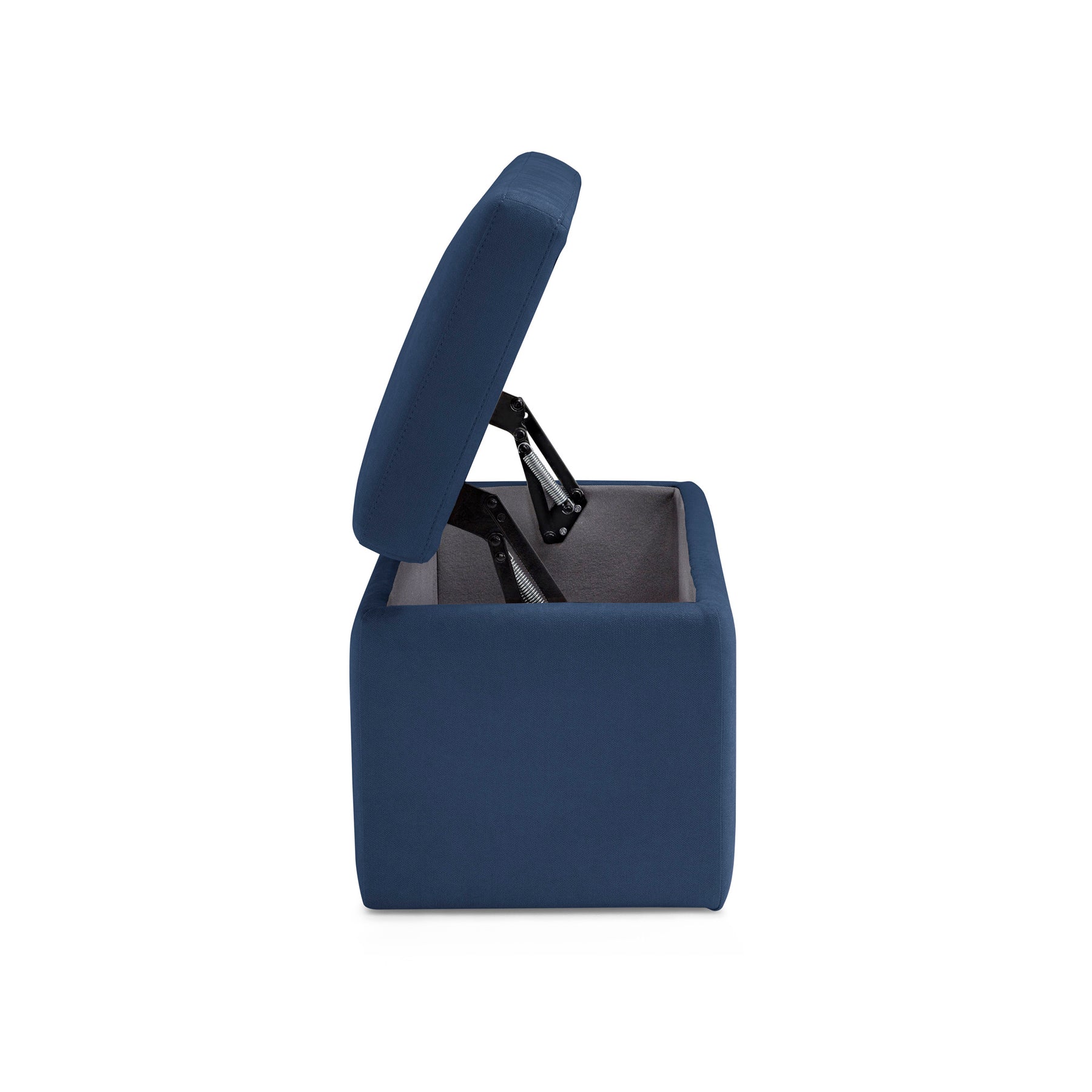 Panca Contenitore Made in Italy in Tessuto Cinigliato Blu - VIANA