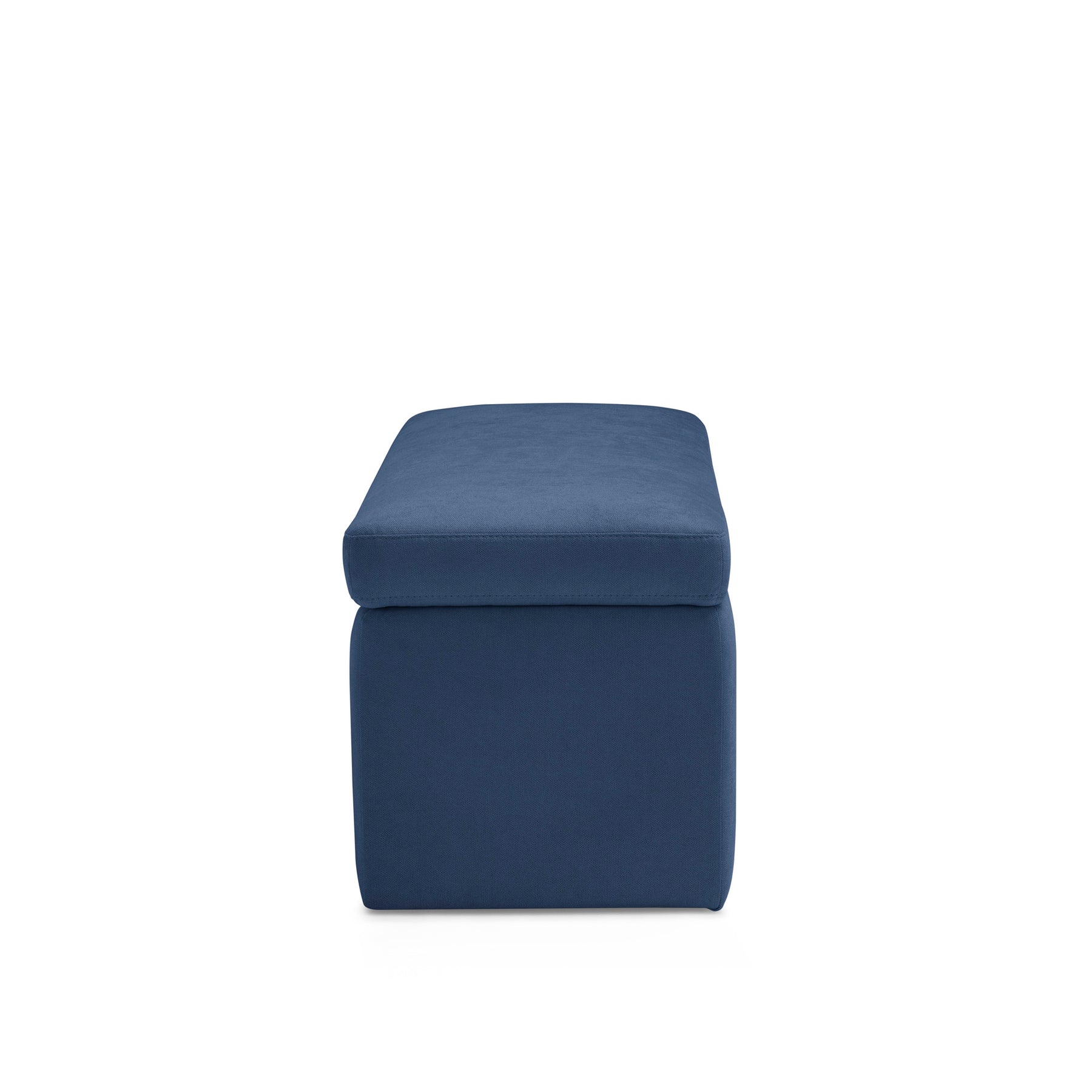 Panca Contenitore Made in Italy in Tessuto Cinigliato Blu - VIANA