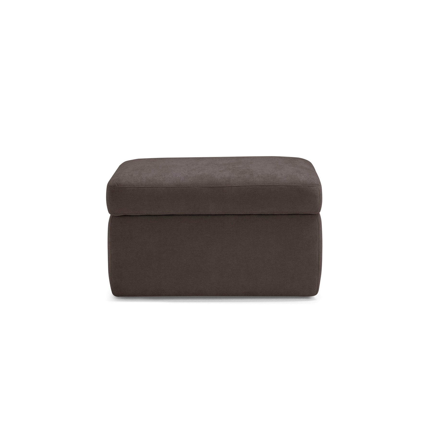 Pouf Contenitore Made in Italy in Tessuto Cinigliato marrone - VULGANO
