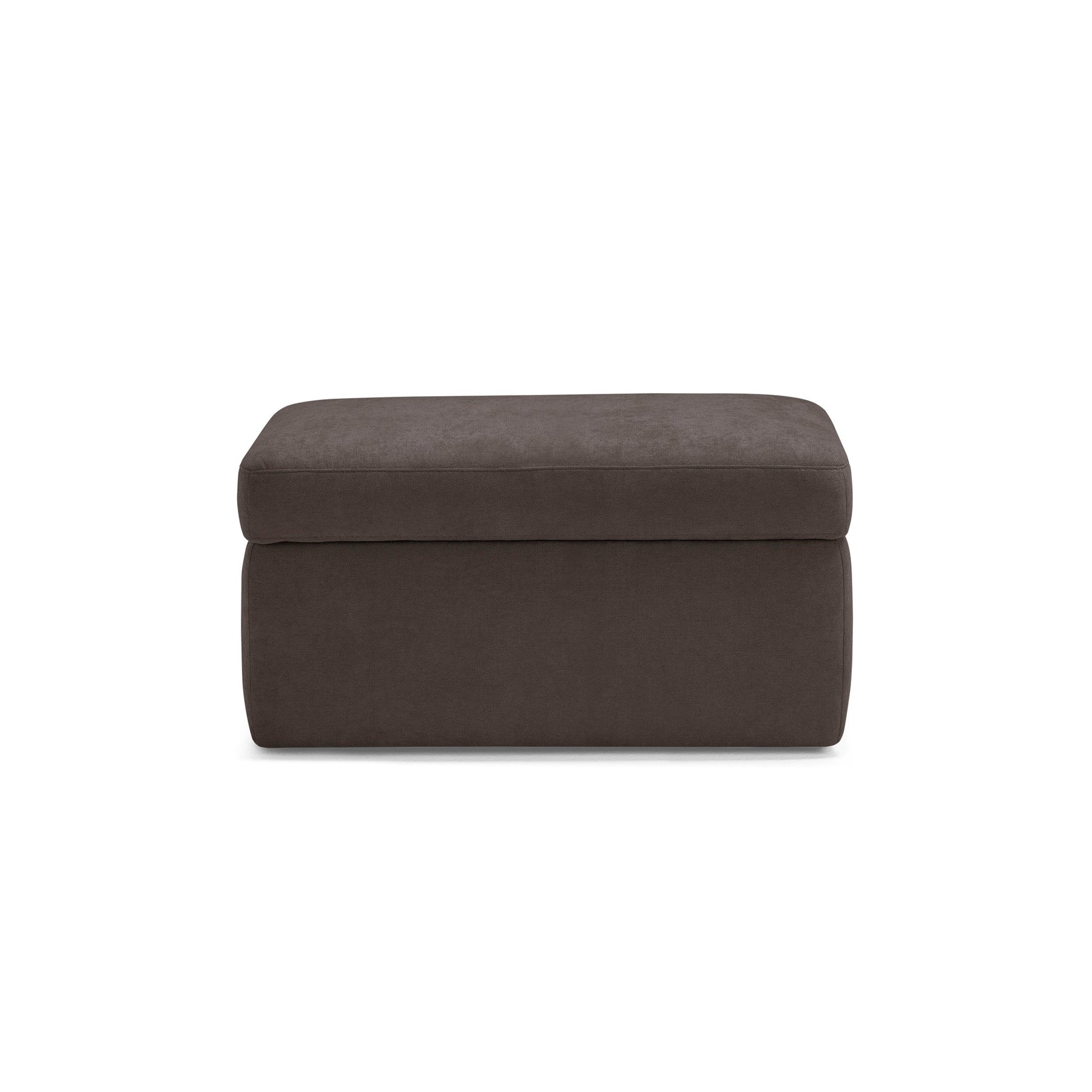 Pouf Contenitore Made in Italy in Tessuto Cinigliato marrone - VULGANO