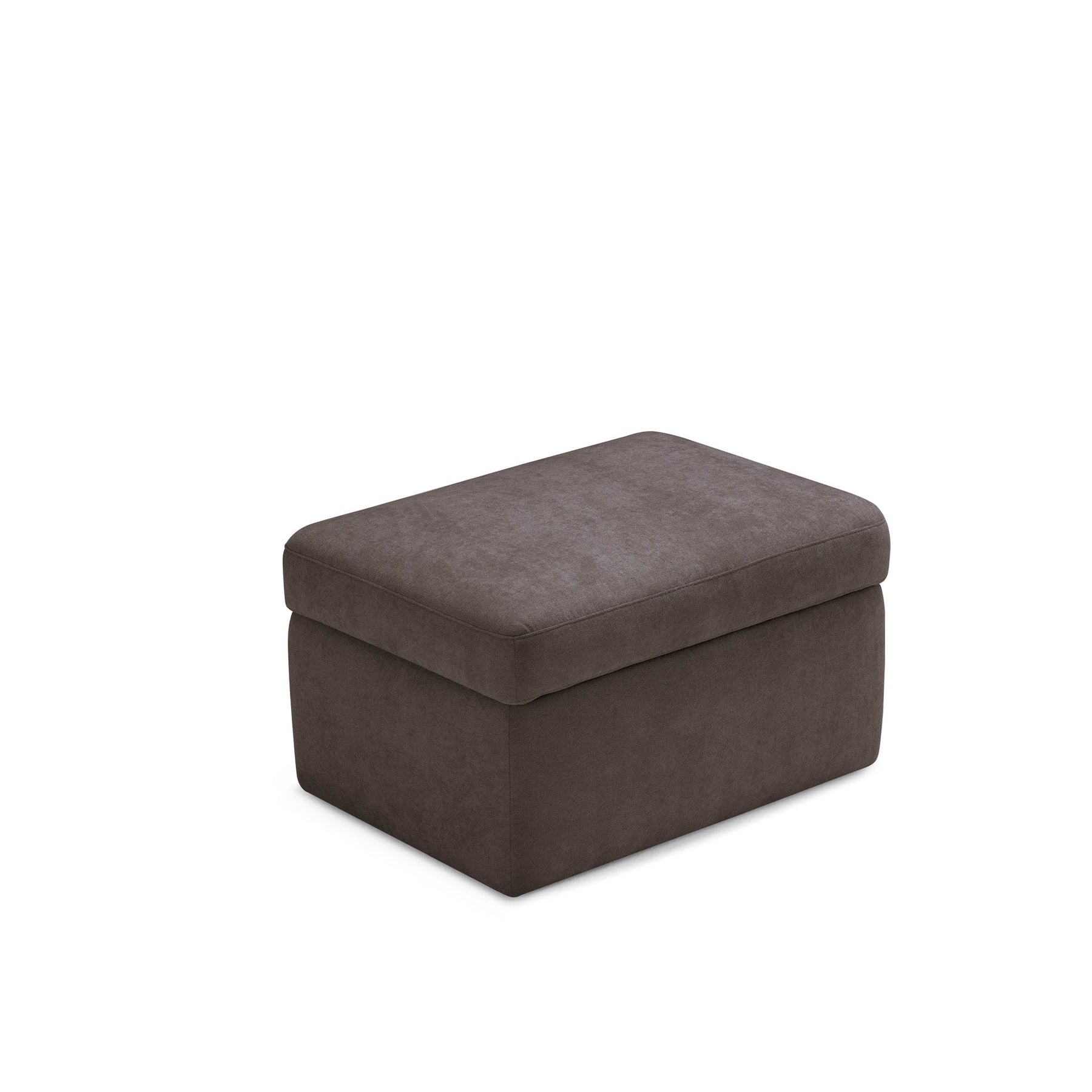 Pouf Contenitore Made in Italy in Tessuto Cinigliato marrone - VULGANO
