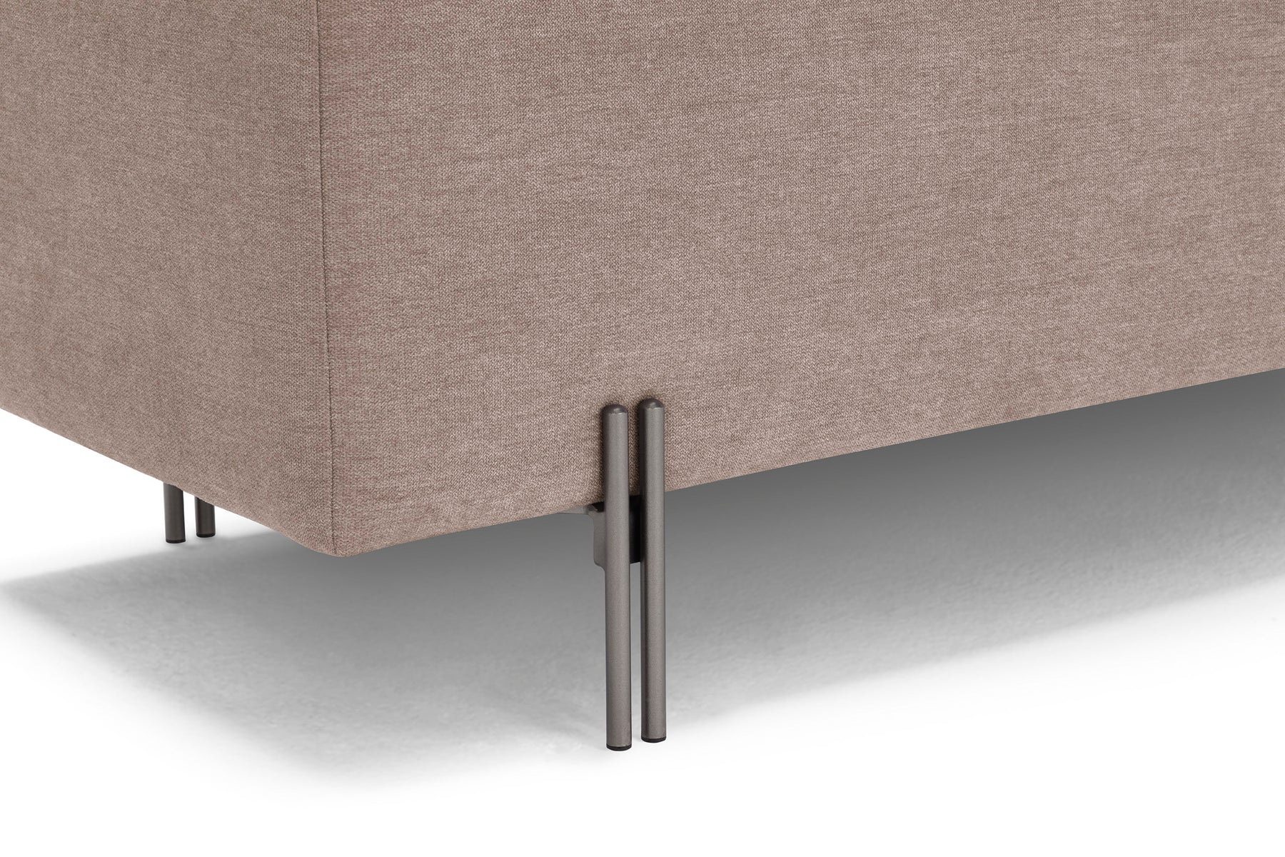 Panca Contenitore Made in Italy in Tessuto Cinigliato Camel - SARDORELLA 110x45 cm