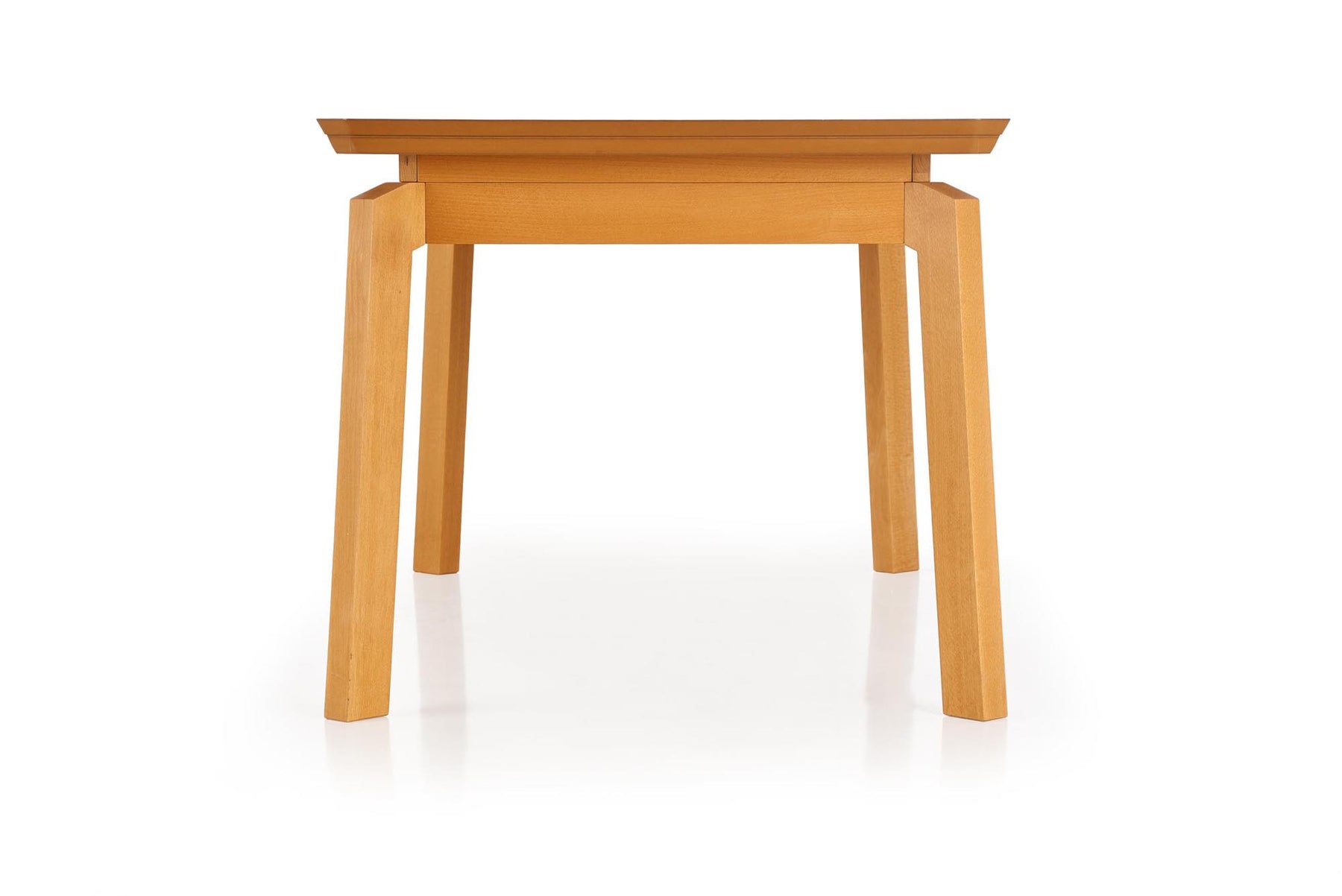 Tavolo allungabile in legno impiallacciato rovere con gambe in legno massello Rois 160x90 cm - allungabile fino a 250 cm