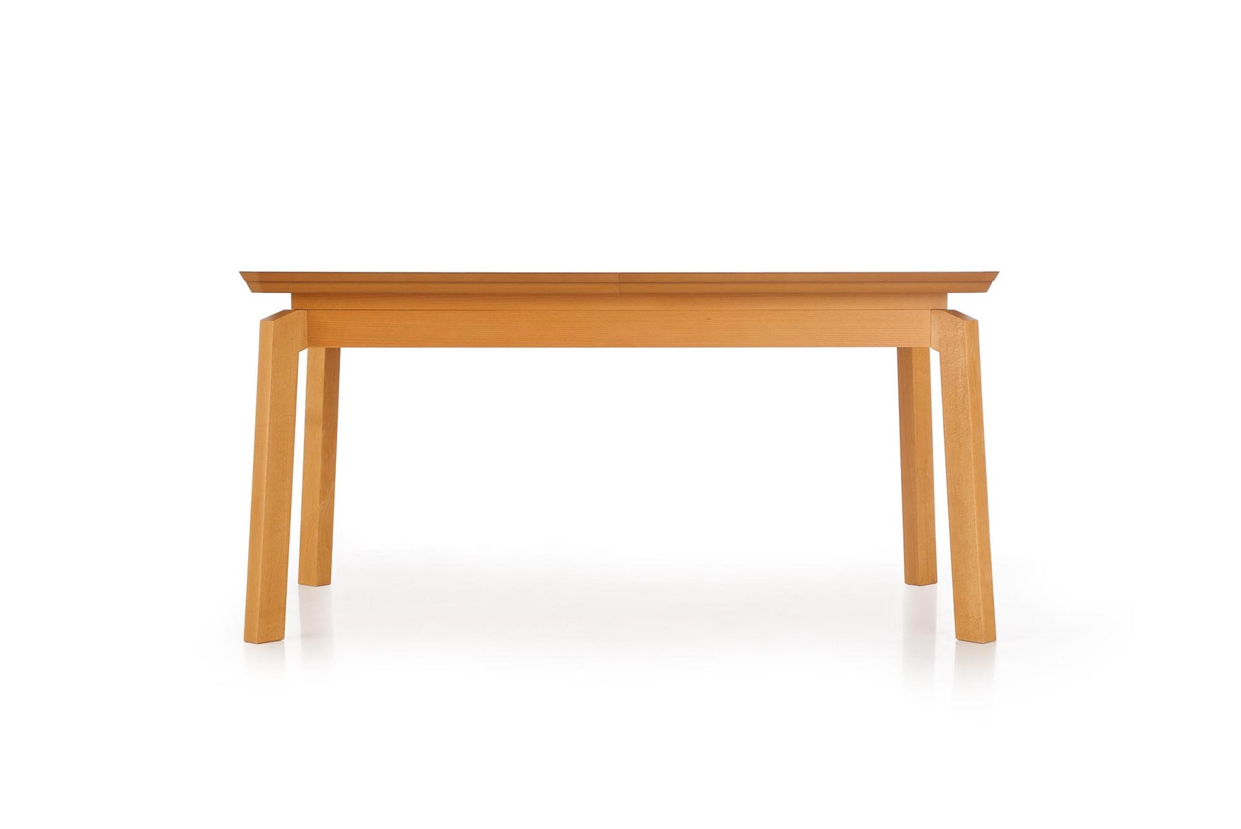 Tavolo allungabile in legno impiallacciato rovere con gambe in legno massello Rois 160x90 cm - allungabile fino a 250 cm