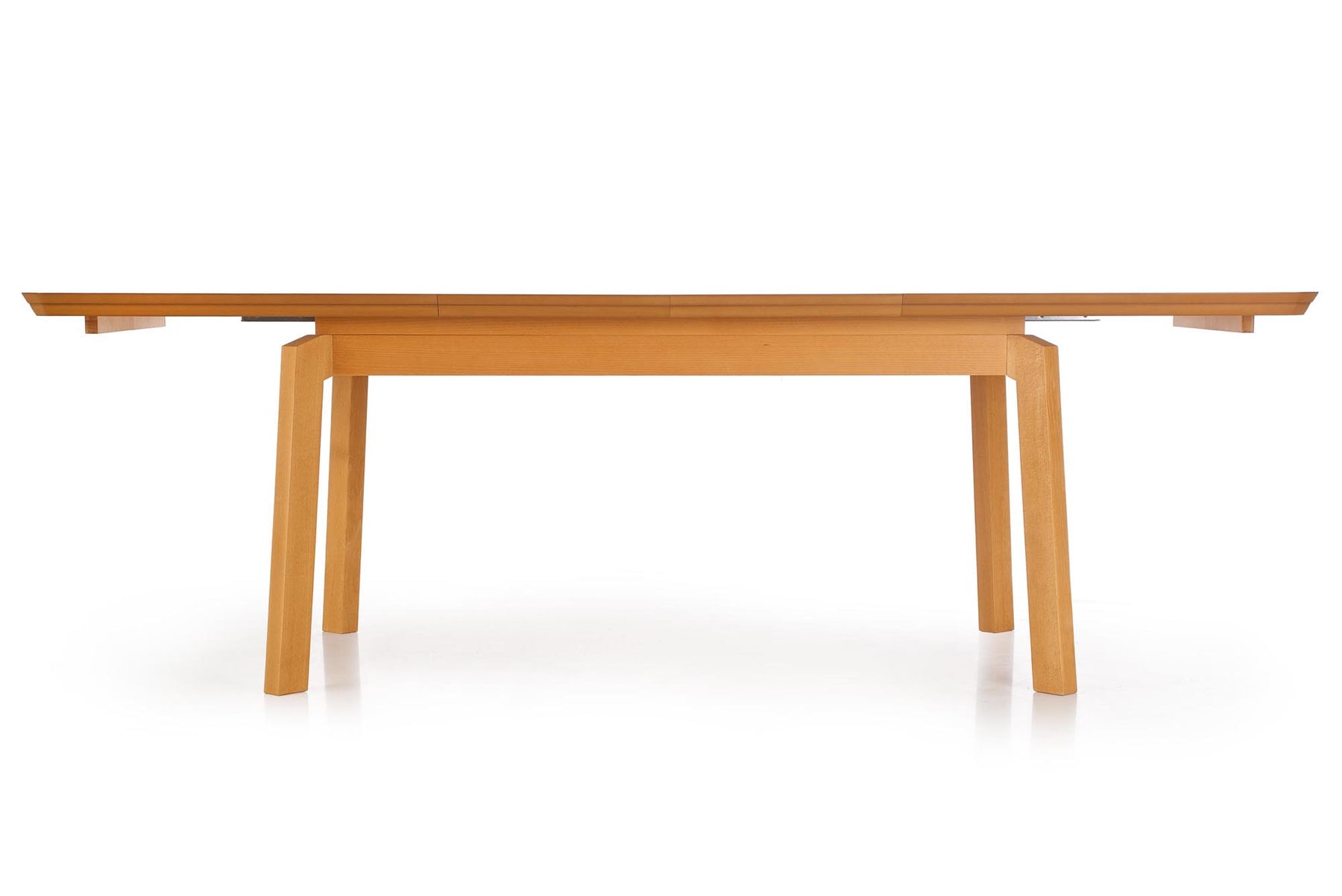 Tavolo allungabile in legno impiallacciato rovere con gambe in legno massello Rois 160x90 cm - allungabile fino a 250 cm