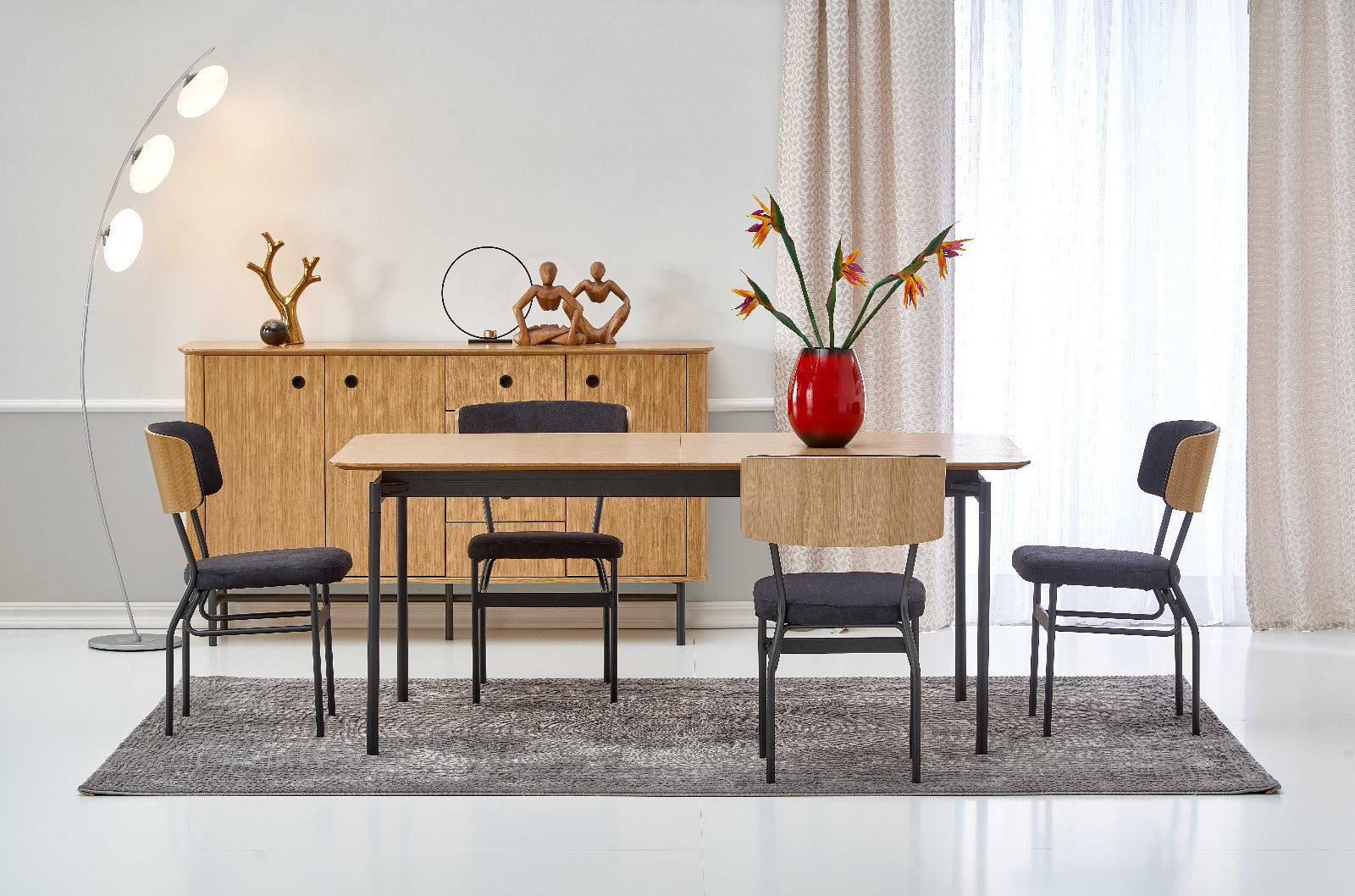 Tavolo allungabile per 6/8 persone rovere Smart 170/250x100 cm