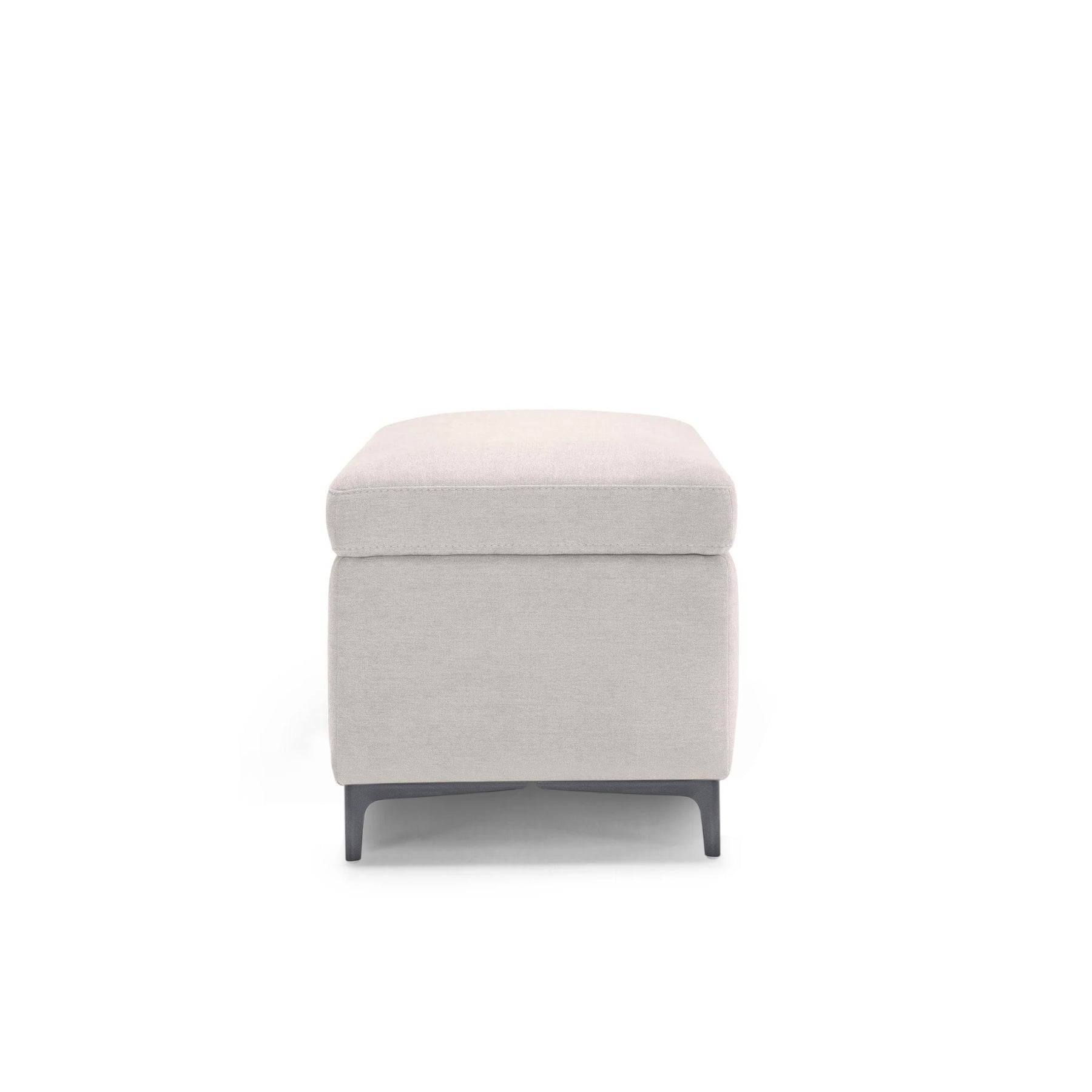 Panca Contenitore Made in Italy in Tessuto Cinigliato Beige - AVIGLIANA 110x50 cm