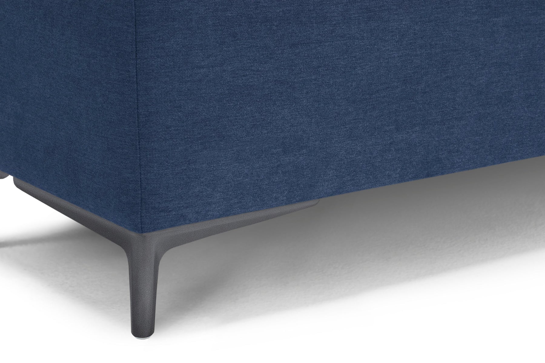 Panca Contenitore Made in Italy in Tessuto Cinigliato Blu - AVIGLIANA 110x50 cm