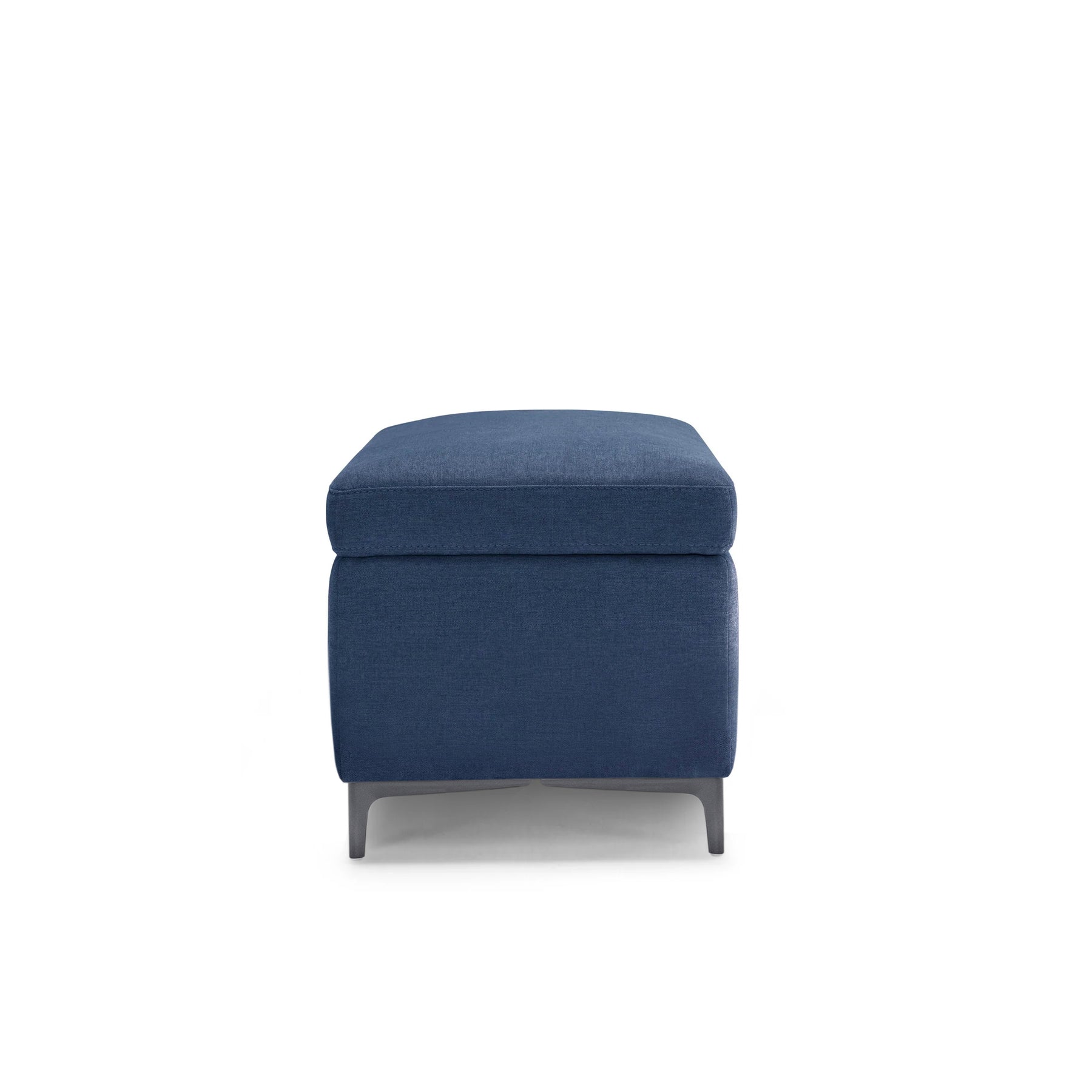 Panca Contenitore Made in Italy in Tessuto Cinigliato Blu - AVIGLIANA 110x50 cm