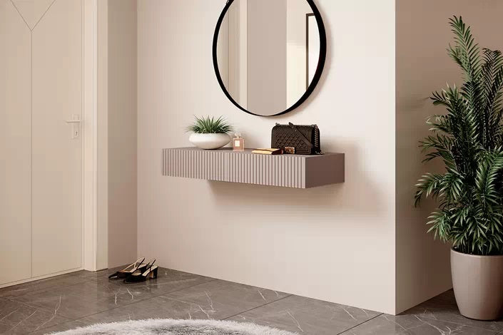 Consolle sospesa 2 cassetti Nicole 100x41 cm