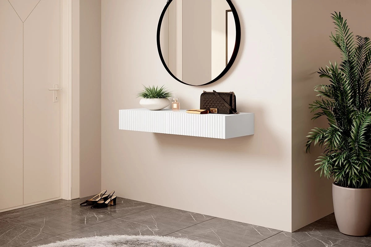 Consolle sospesa 2 cassetti Nicole 100x41 cm