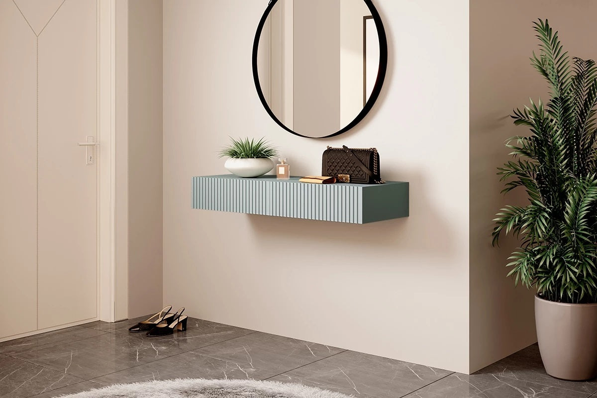 Consolle sospesa 2 cassetti Nicole 100x41 cm