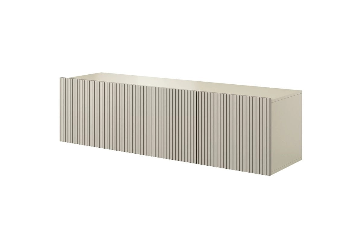 Mobile TV sospeso cashmere con 2 ante a ribalta 1 cassetto Nicole 150x45 cm