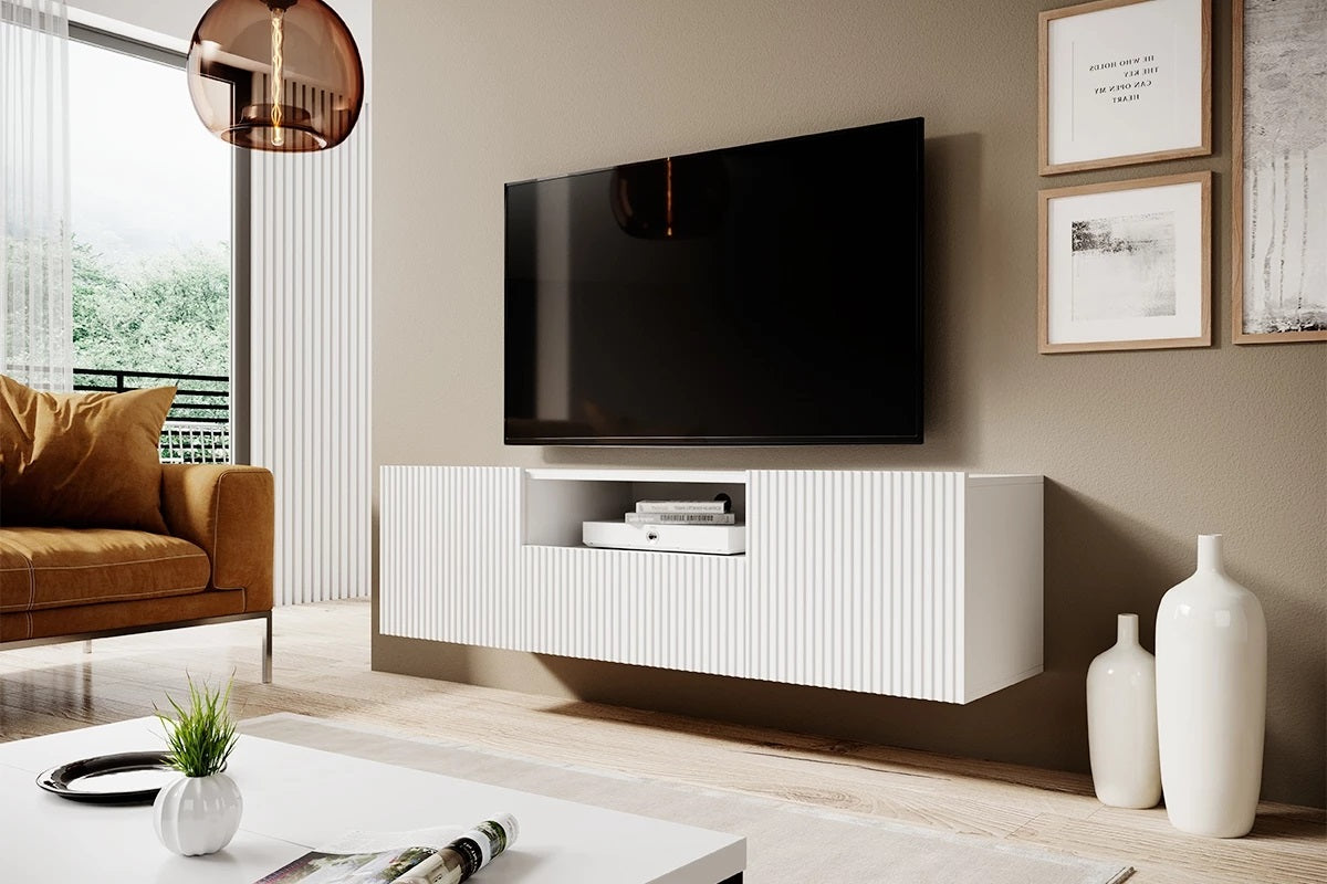 Mobile TV sospeso 2 ante ed 1 cassetto Nicole 150 x 45 cm