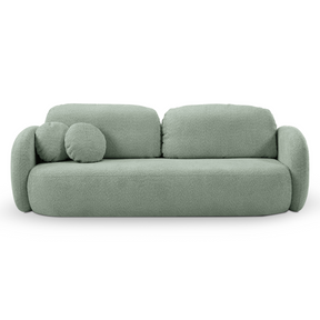 Divano letto in tessuto bouclè Madrid 238x142 cm