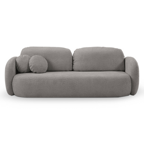 Divano letto in tessuto bouclè Madrid 238x142 cm