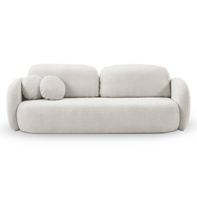 Divano letto in tessuto bouclè Madrid 238x142 cm