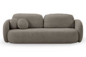 Divano letto in tessuto bouclè Madrid 238x142 cm