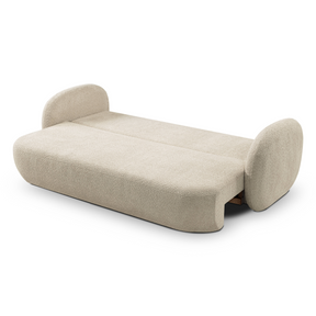 Divano letto in tessuto bouclè Madrid 238x142 cm
