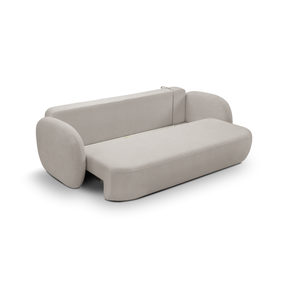 Divano letto in tessuto bouclè Madrid 238x142 cm
