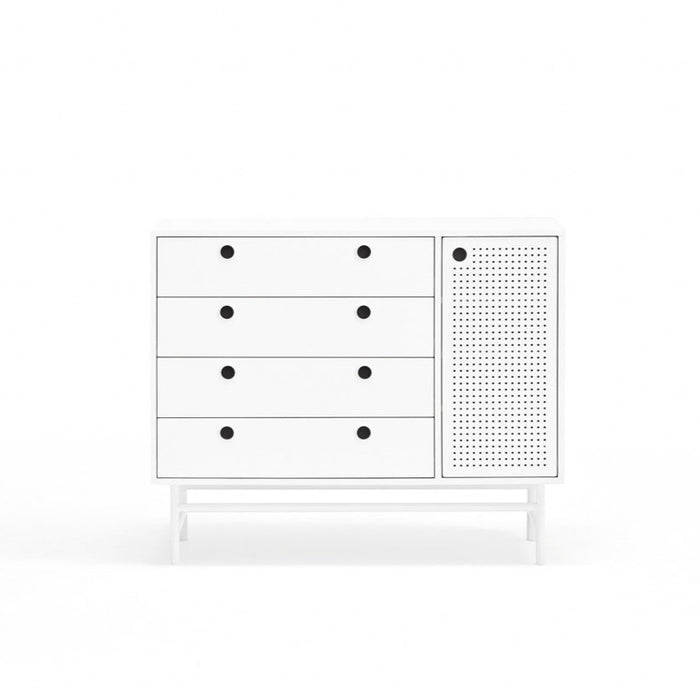 Cassettiera 4 cassetti e 1 anta - Punto di Teulat 97x45 cm