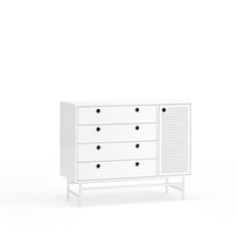 Cassettiera 4 cassetti e 1 anta - Punto di Teulat 97x45 cm