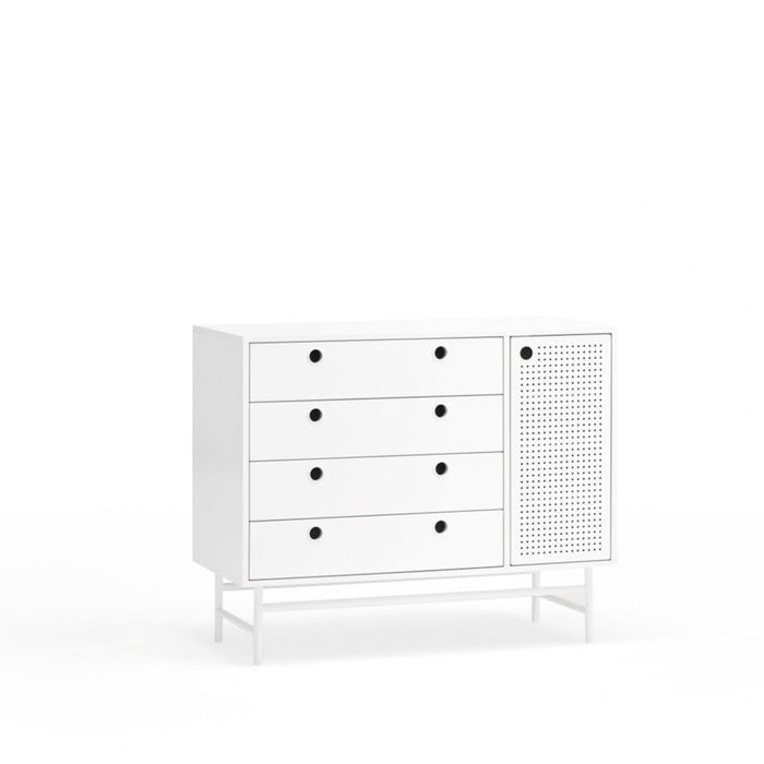 Cassettiera 4 cassetti e 1 anta - Punto di Teulat 97x45 cm