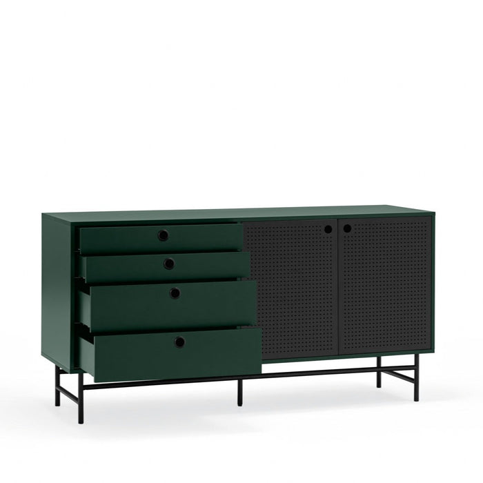 Madia 4 cassetti 2 ante Punto di Teulat 150x47 cm